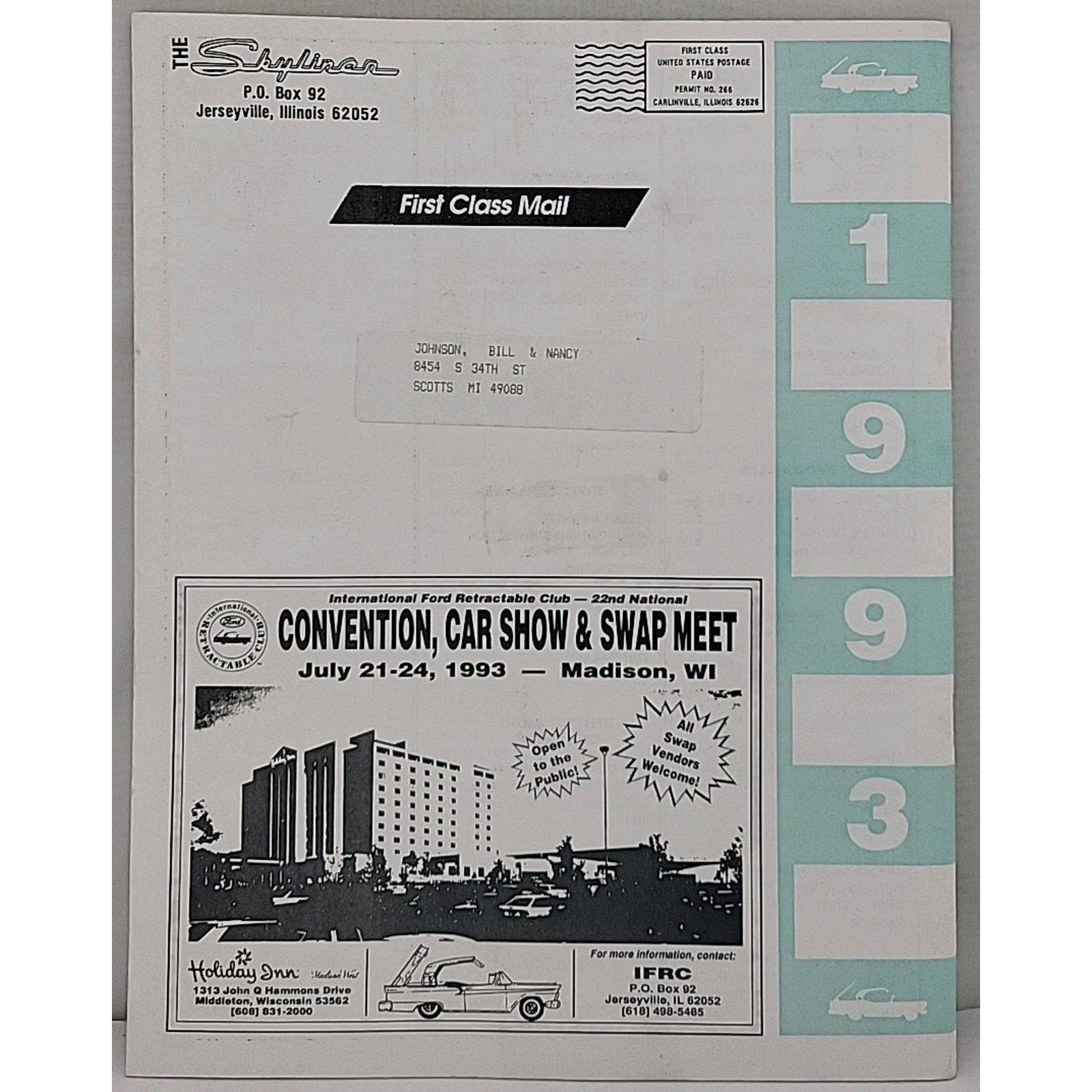 International Ford Retractable Club - 1993 Roster