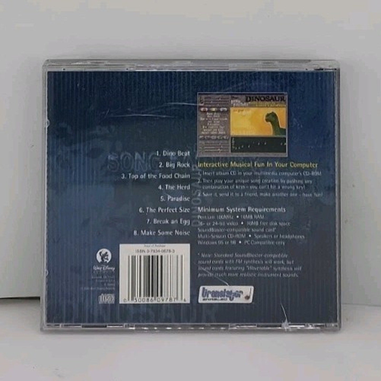 Disney's Song Factory: Dinosaur by Disney (CD, May-2000, Disney)