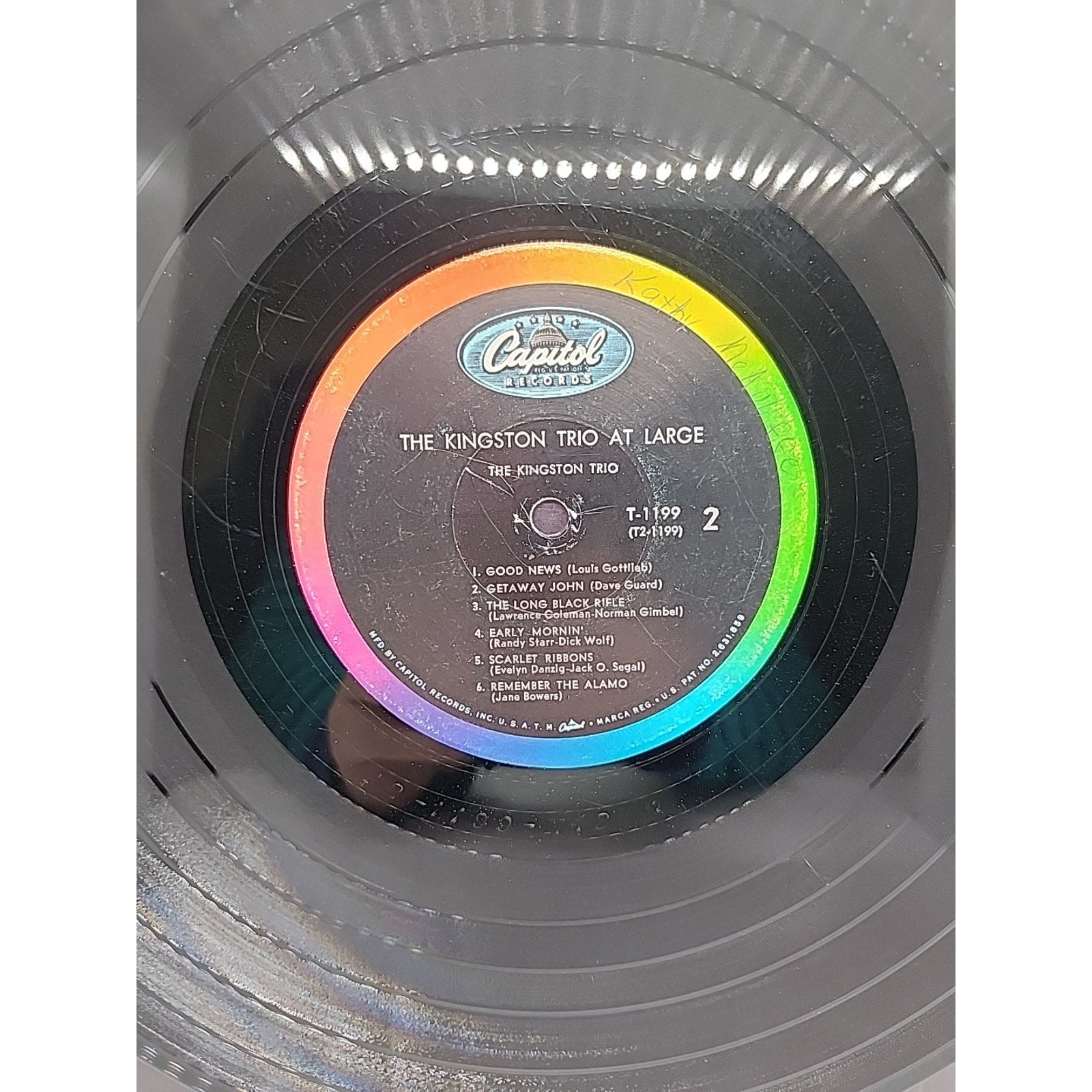 The Kingston Trio - At Large - Capitol Records T-1199 1959 (Record)