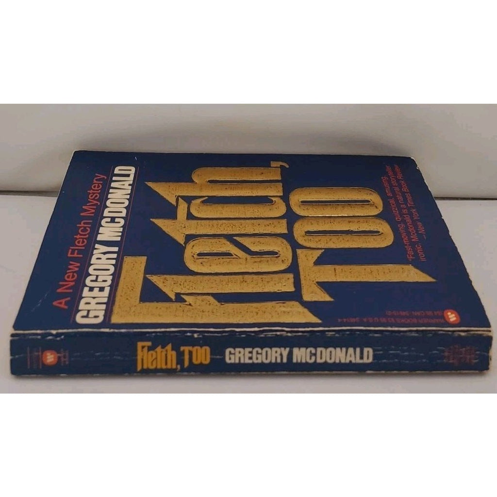 Fletch, Too Gregory McDonald 1986 Book Club Edition Mystery Warner Books