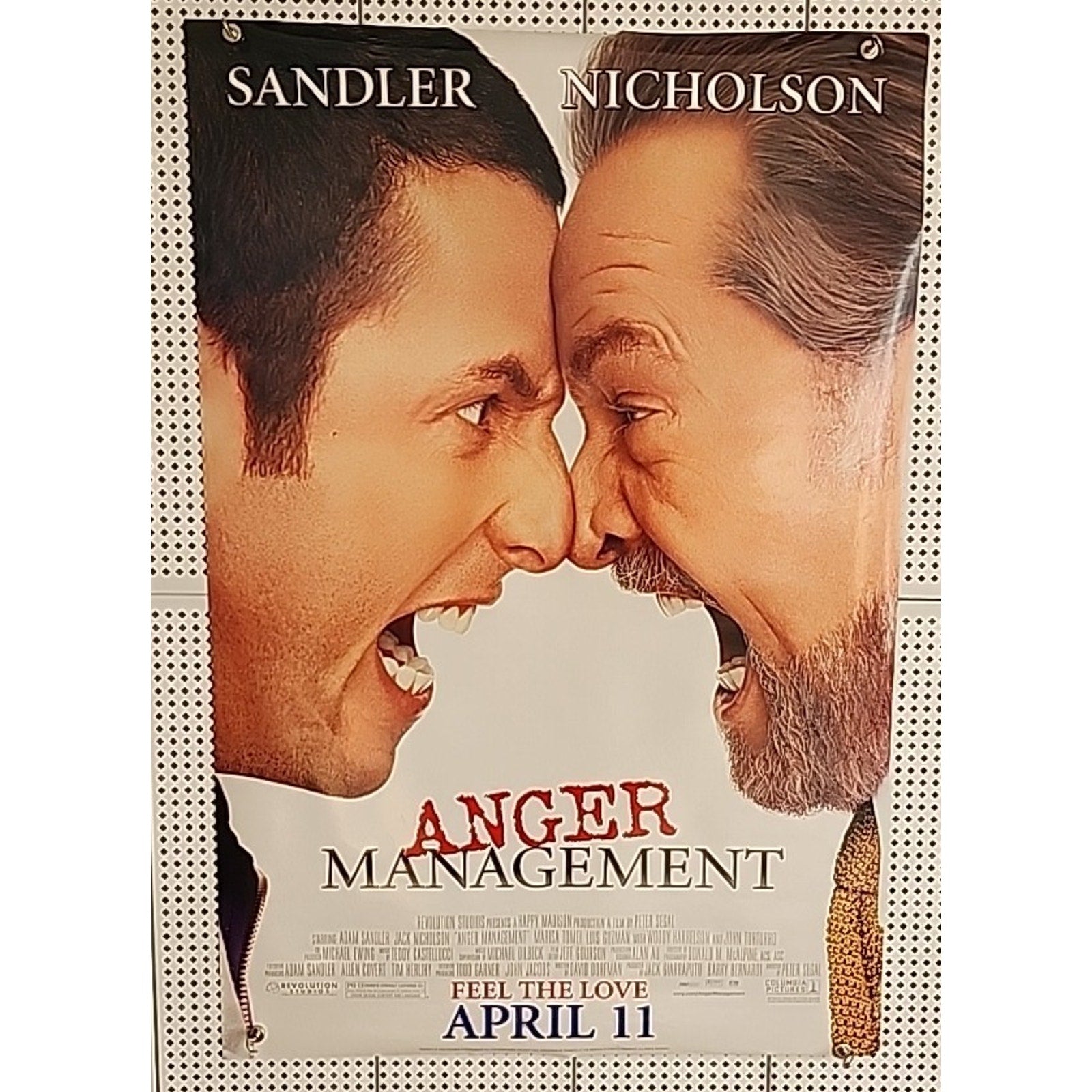 Anger Management 2003 Double Sided Original Movie Poster 27" x 40"