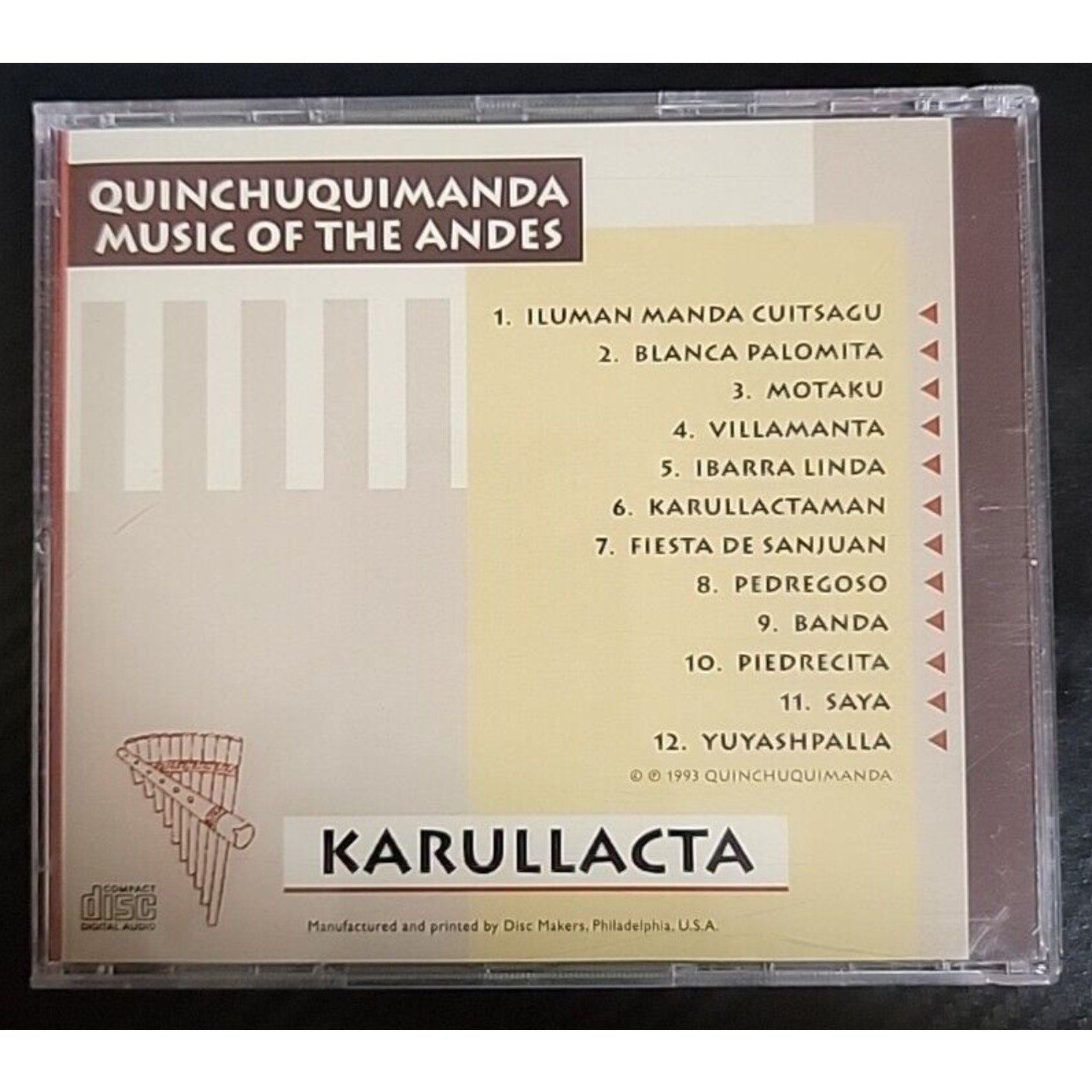 Quinchuquimanda Music Of The Andes Karullacta (CD)