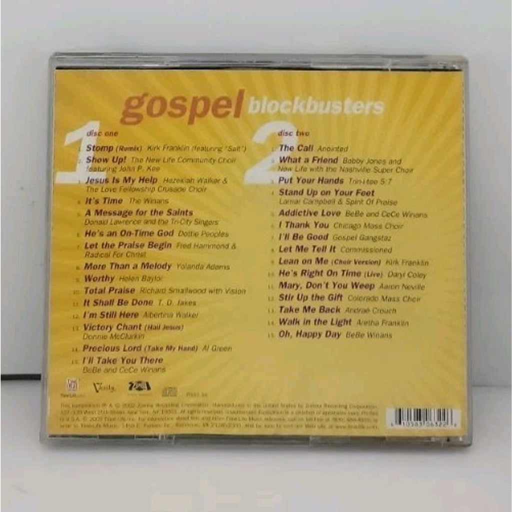 Gospel Blockbusters 2 Discs Music CD Compilation