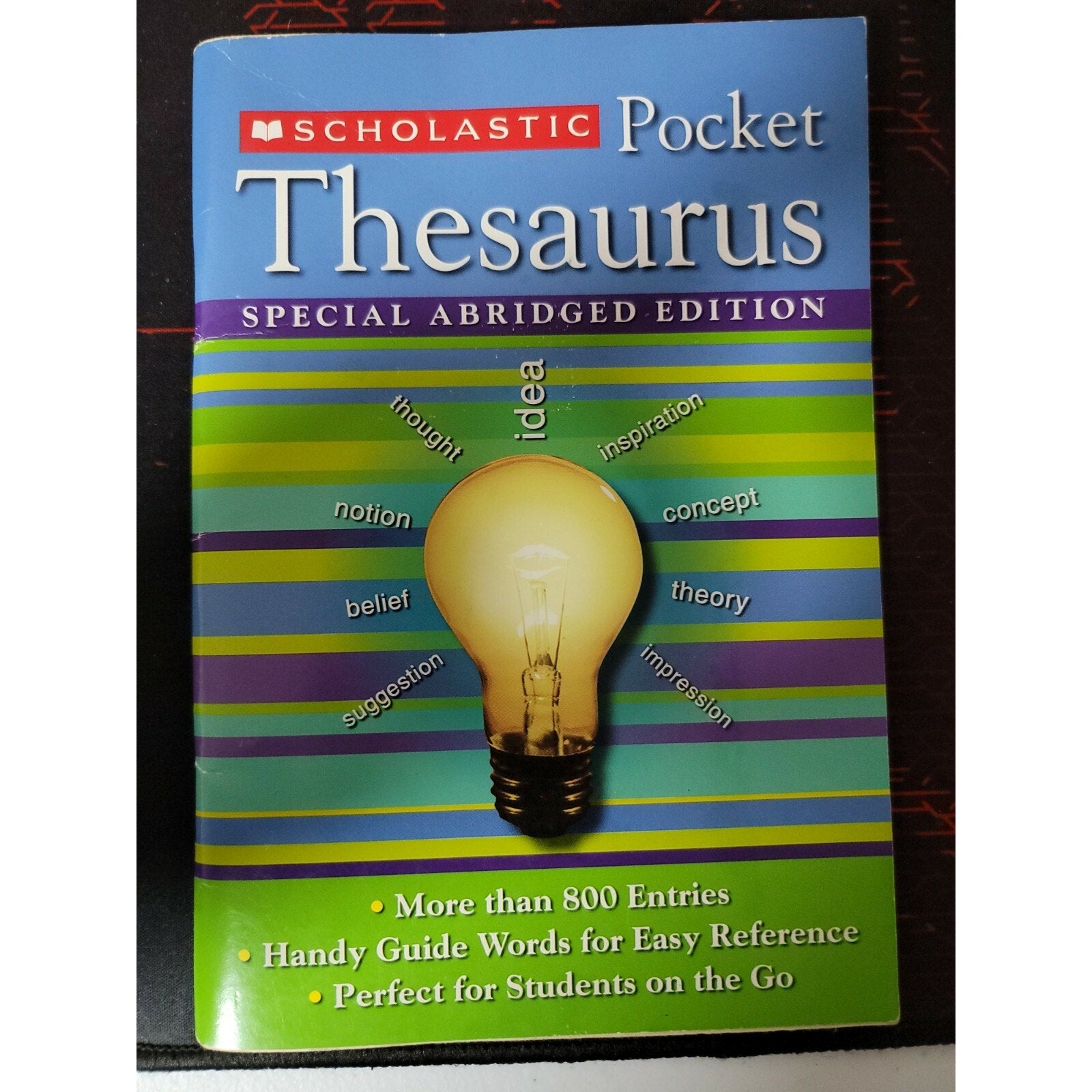 Scholastic Pocket Thesaurus by John Bollard (2005, Trade Paperback)