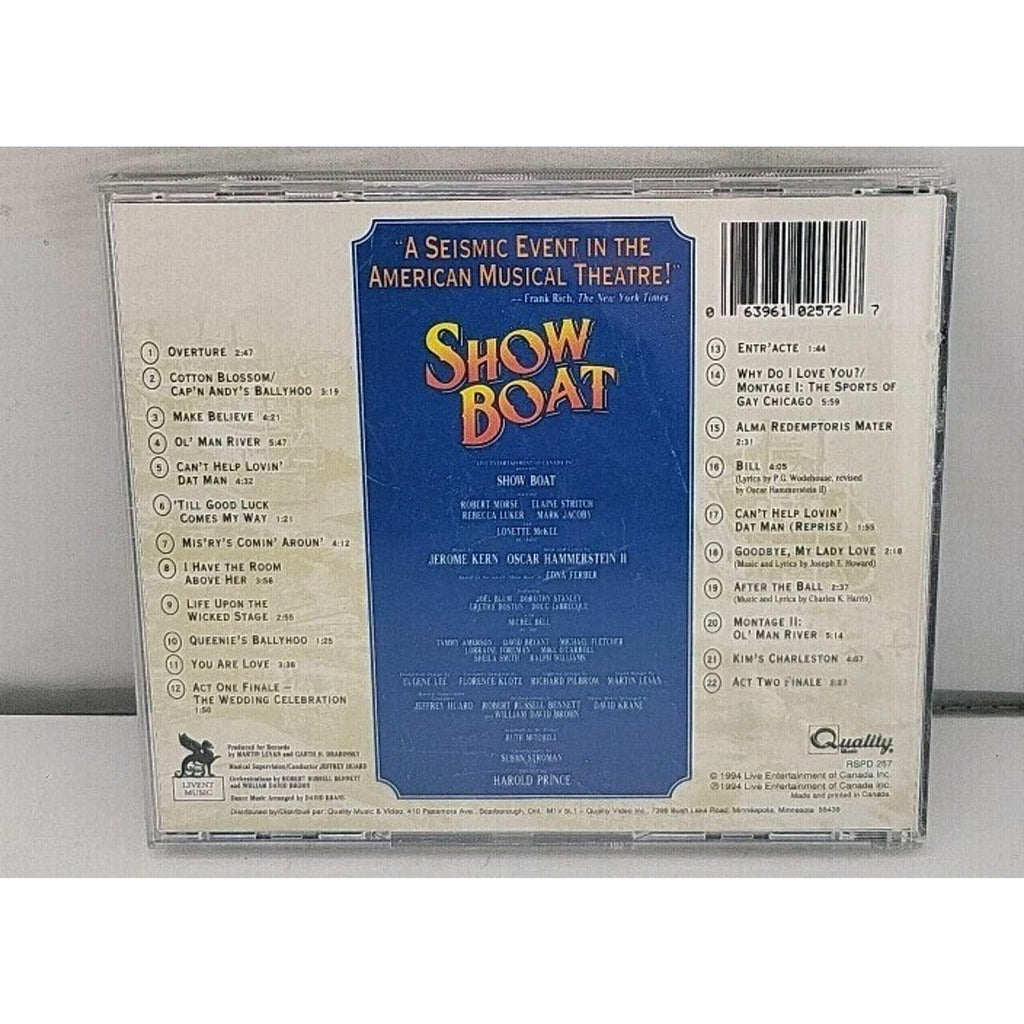 Show Boat World Premiere Cast Recording Soundtrack CD