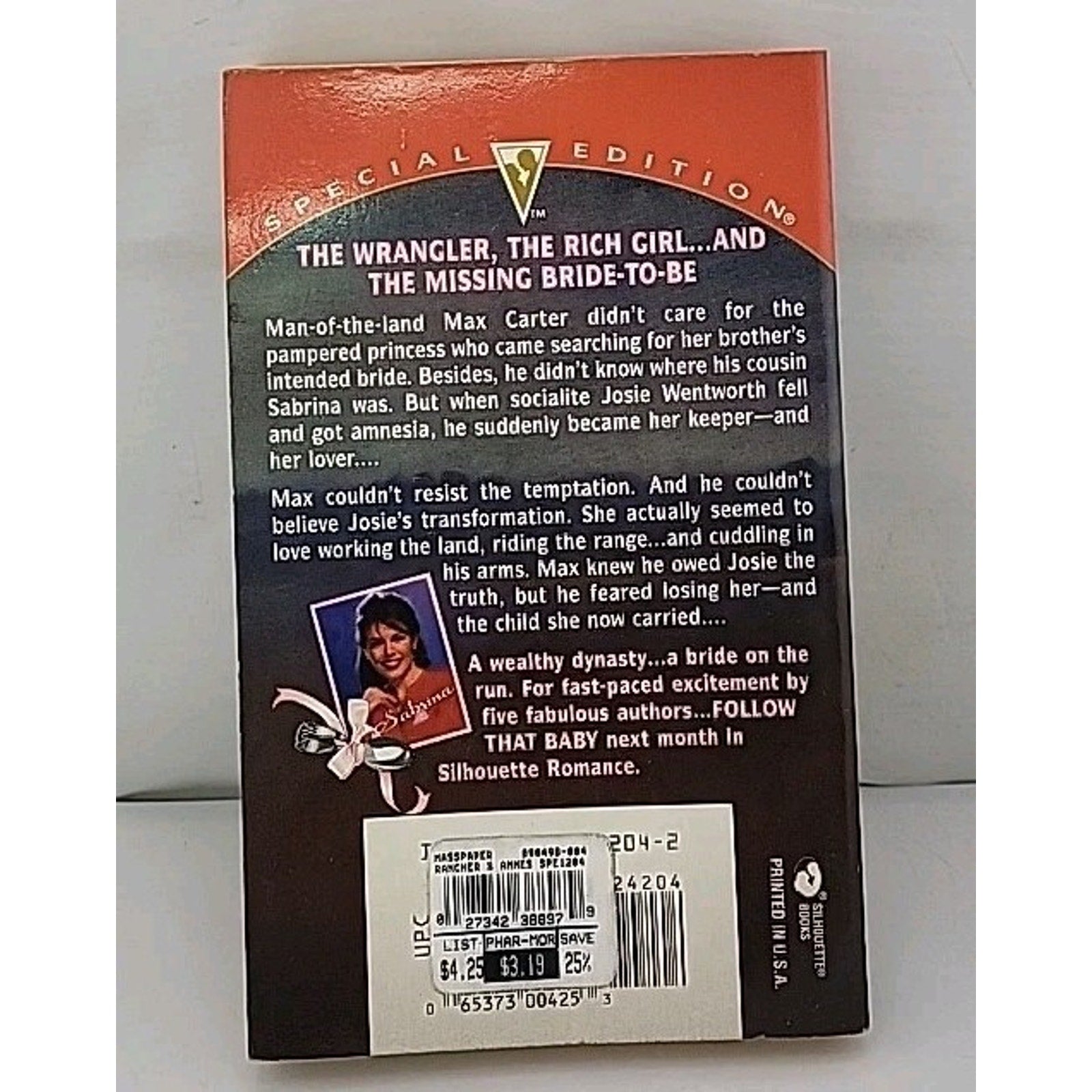 Rancher and the Amnesiac Bride by Joan Elliott Pickart (1998, Mass Market)