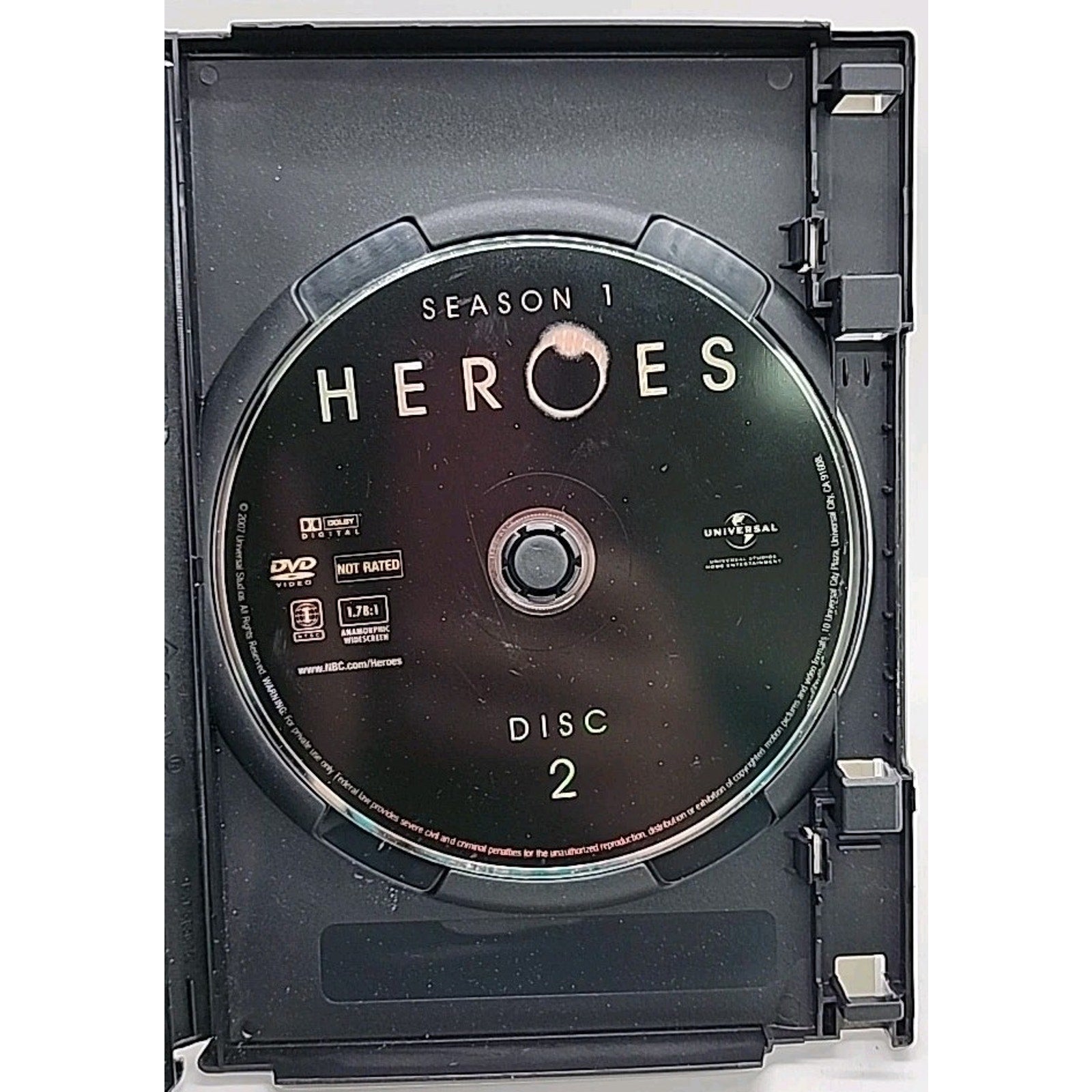 Heroes Season 1 Disc 2 (DVD, 2007) Disc 2 Only - TV Series