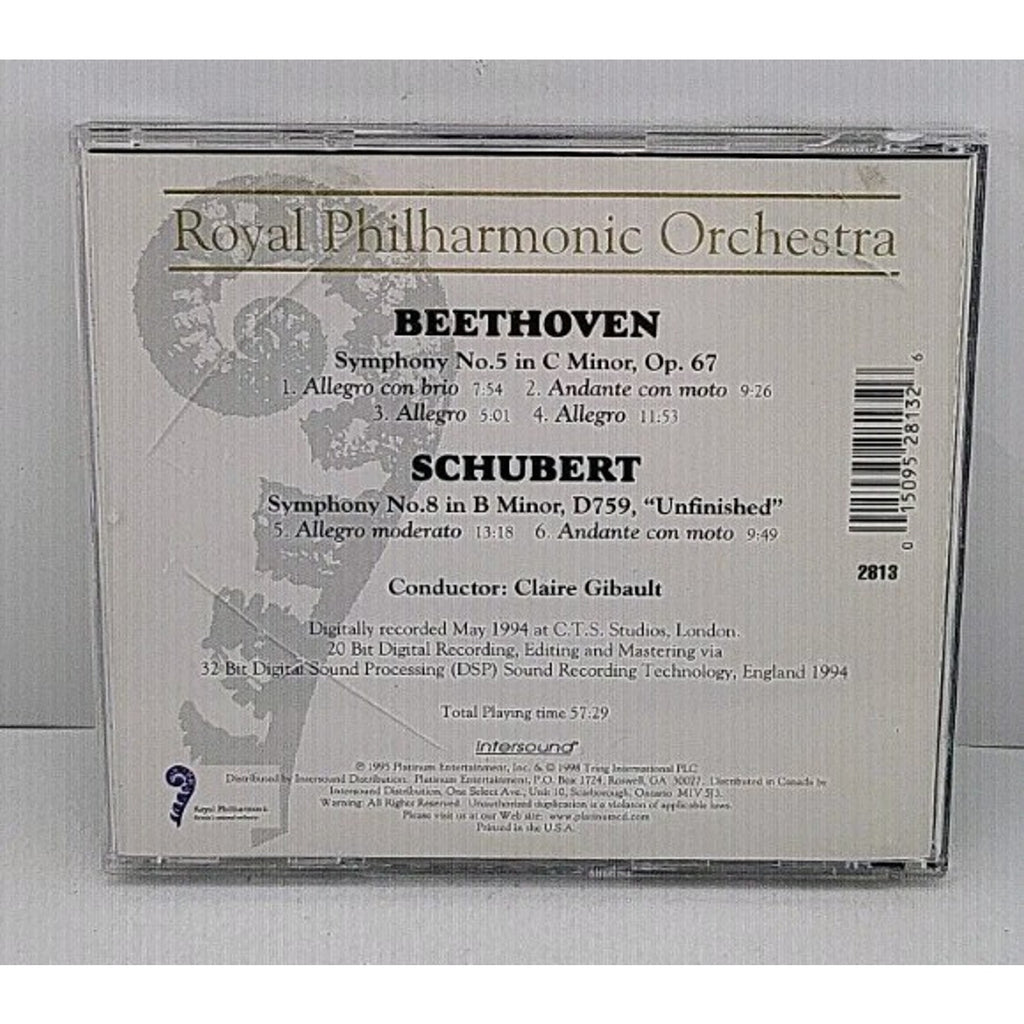 Symphony 5/Symphony 8 by Beethoven / Schubert / Gibault / Rpo (CD, 1998)
