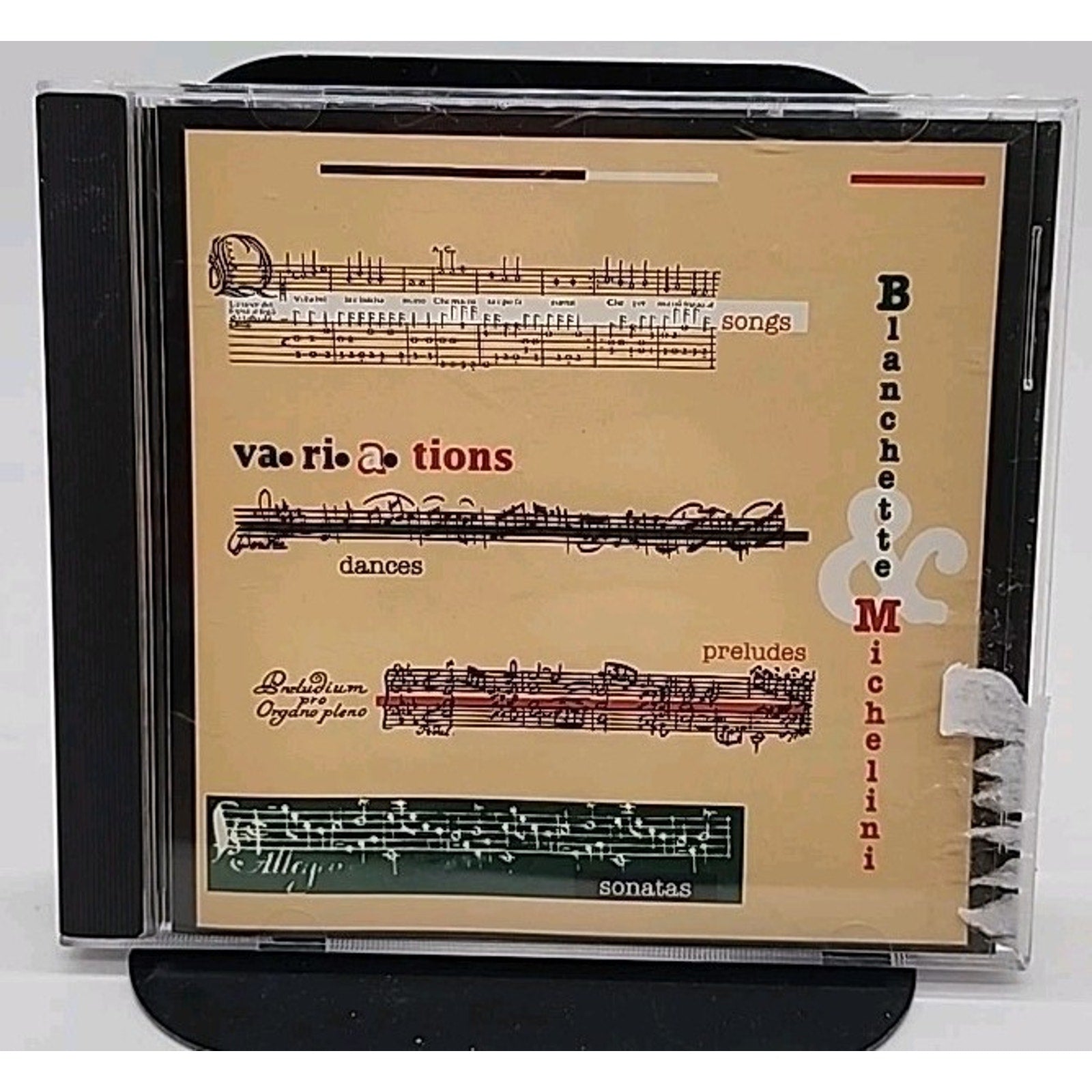 Variations Songs Dances Preludes Sonatas CD Blanchette Michelini