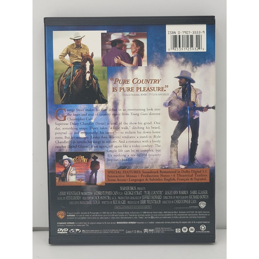 Pure Country (DVD, 1992)