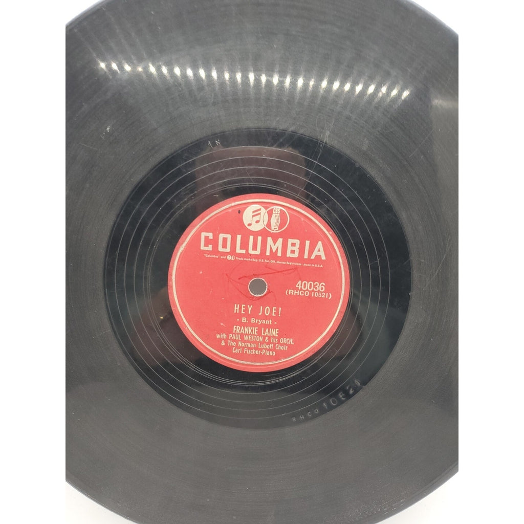 Frankie Laine "Hey Joe / Sittin' In The Sun" (Record)