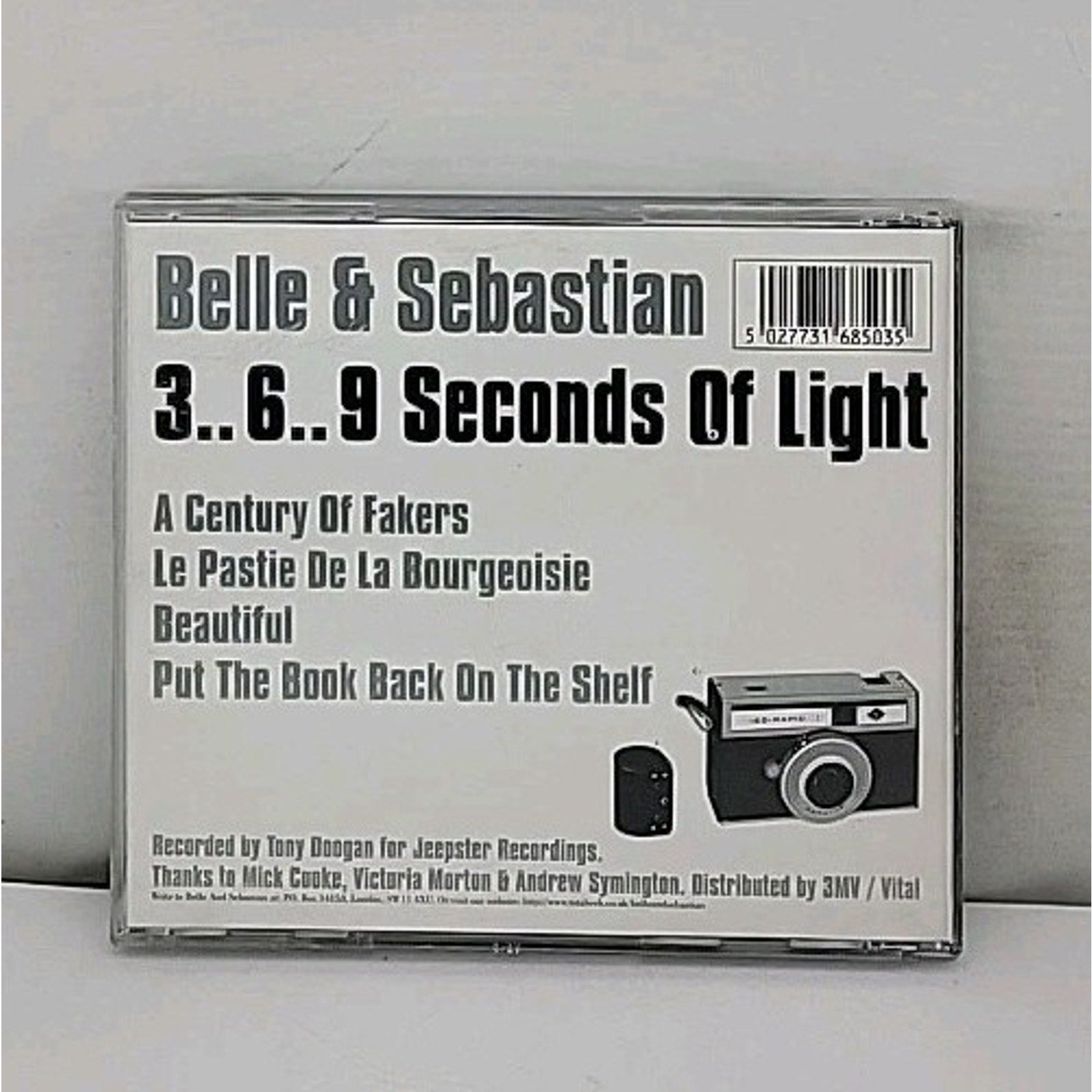 Belle & Sebastian 3.6.9 Seconds Of Light UK EP CD (Jan-1998, Jeepster)