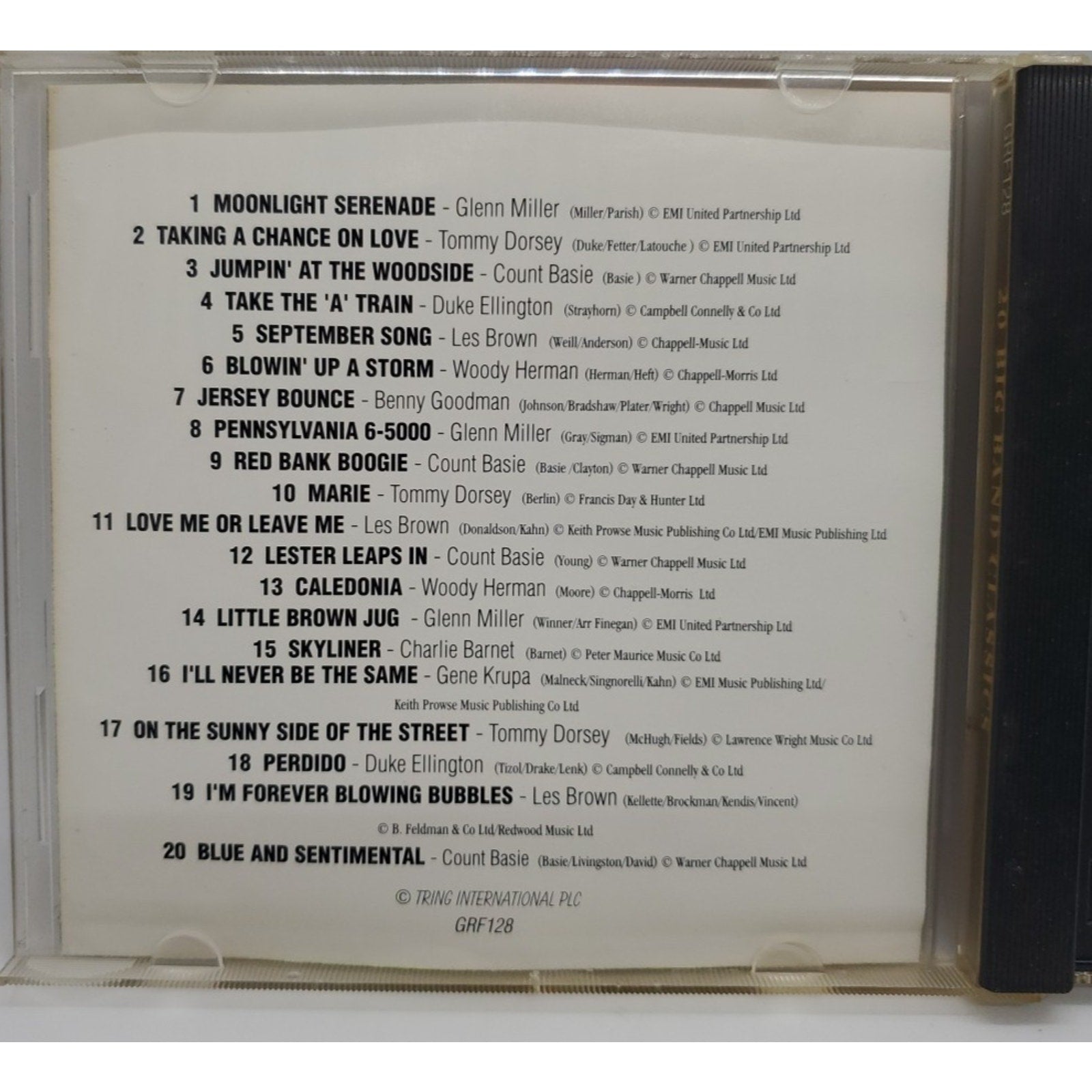 20 Big Band Classics It Don’t Mean A Thing If It Ain’t Got That Swing (CD)