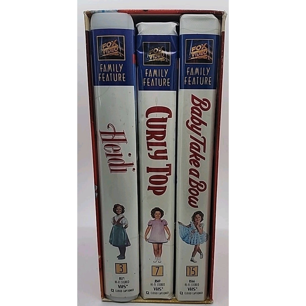 Shirley Temple Gift Set (VHS, 2000, 3-Tape Set)