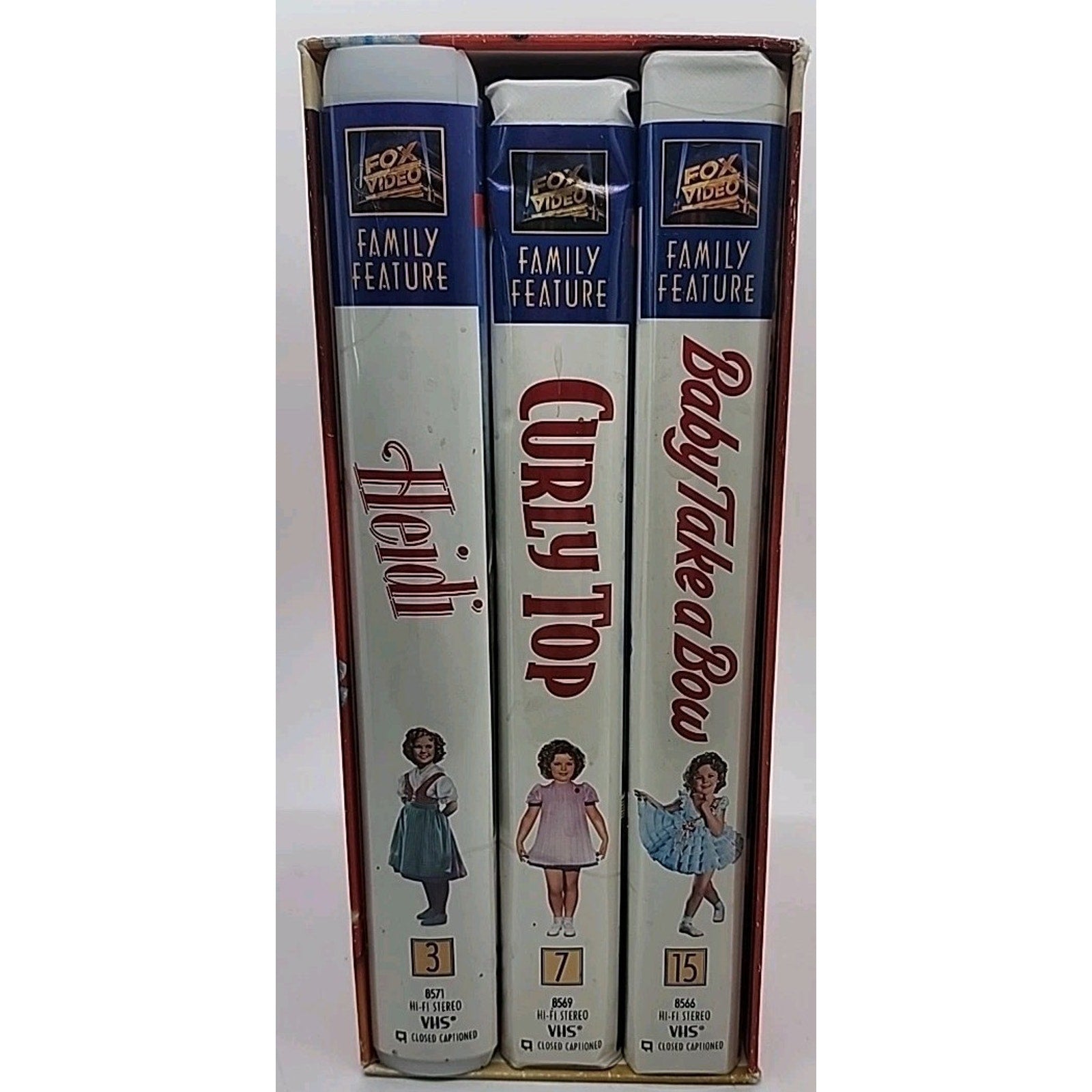 Shirley Temple Gift Set (VHS, 2000, 3-Tape Set)