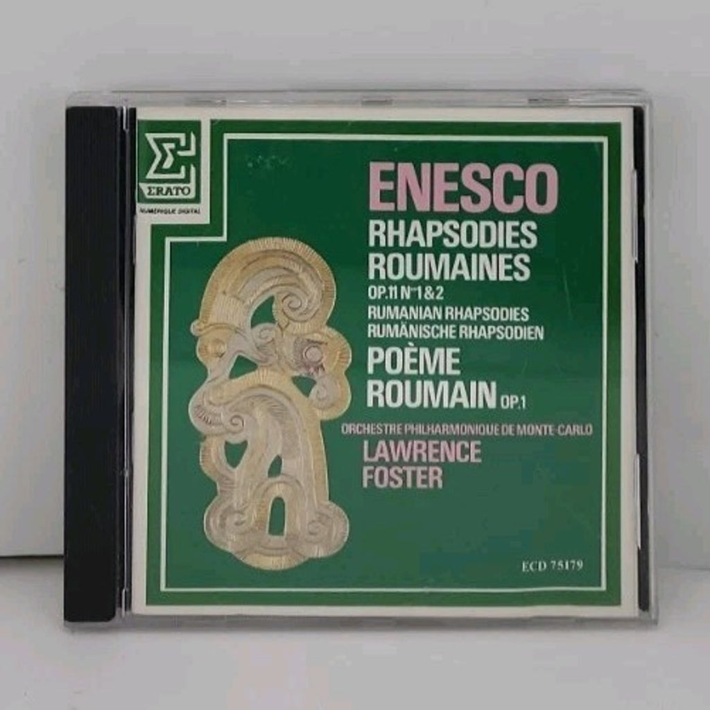 Enesco: Roumanian Poem, Rouman by Foster, Lawrence; Monte Carlo Philharmonic (CD