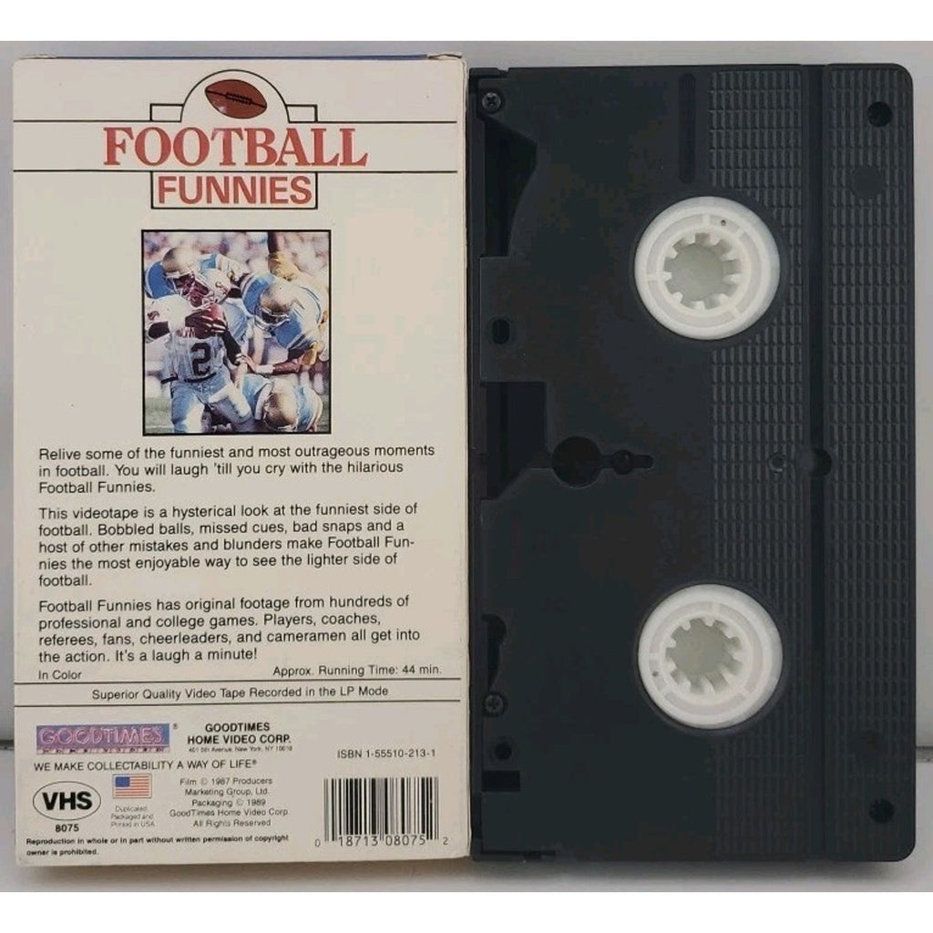 Football Funnies Action Packed Goodtimes Home Video (1987, VHS)