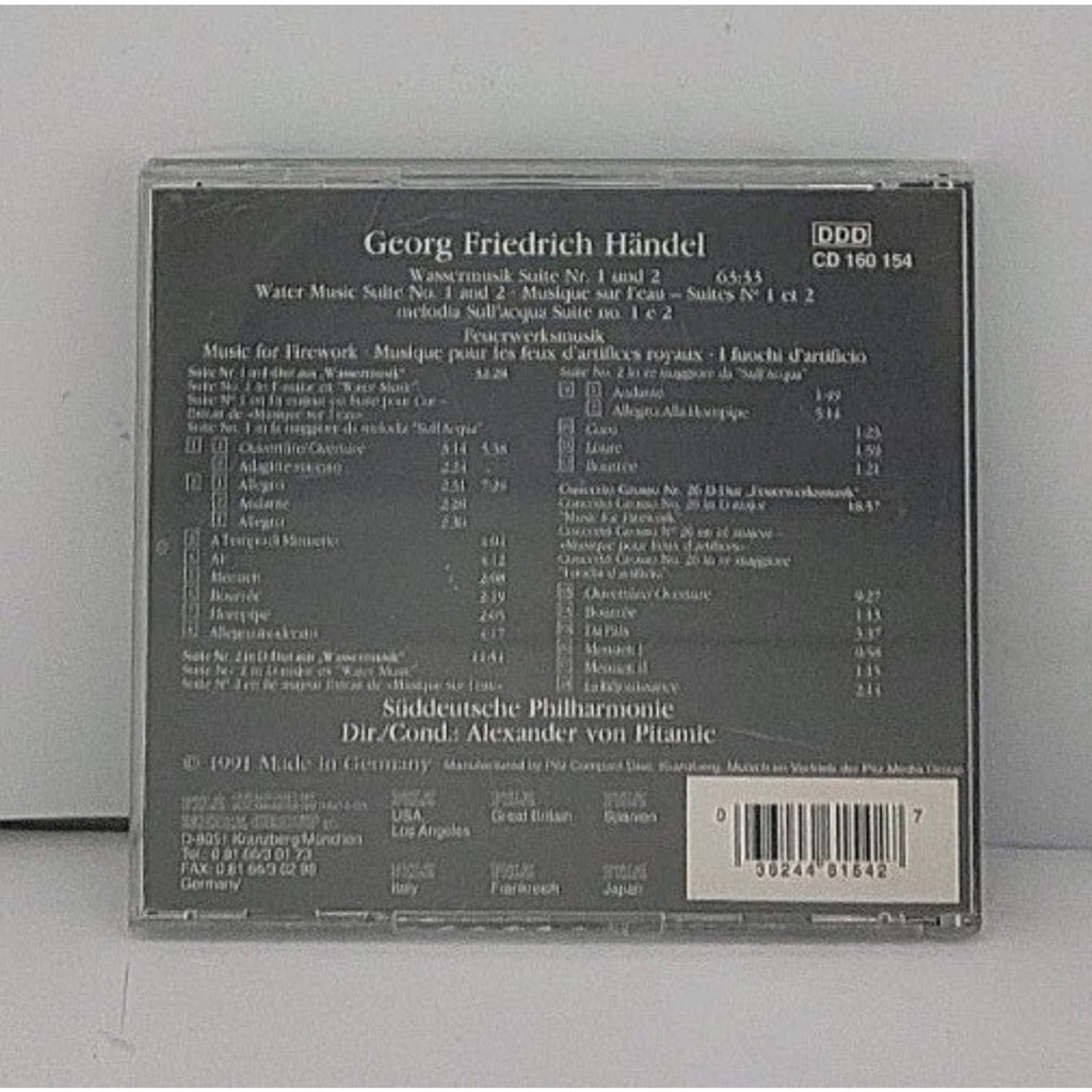Händel Wassermusik Feuerwerksmusik Vienna Master Series CD