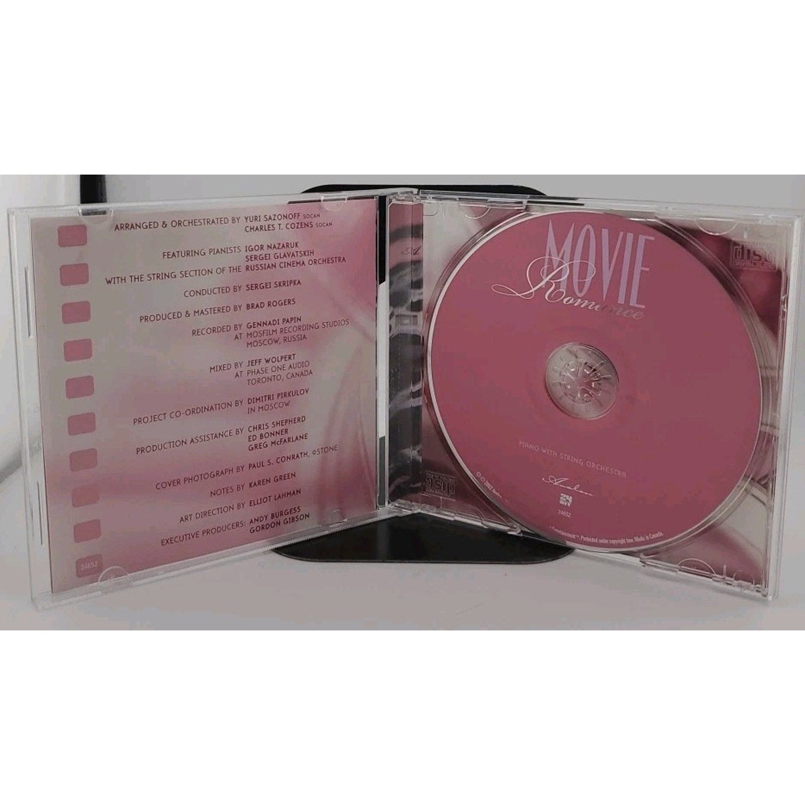 Movie Romance - Piano With String Orchestra CD
