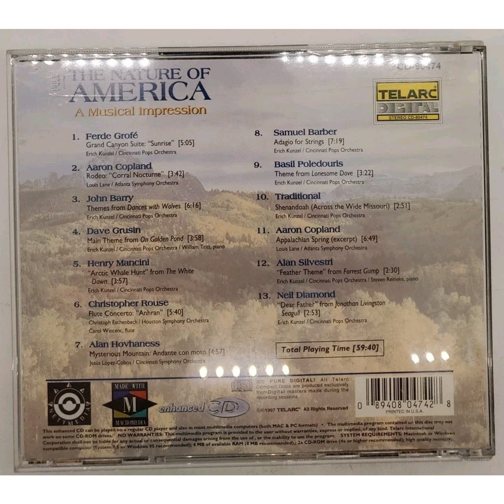 The Nature Of America - A Musical Impression (CD, Sep-1997, Telarc Distribution)