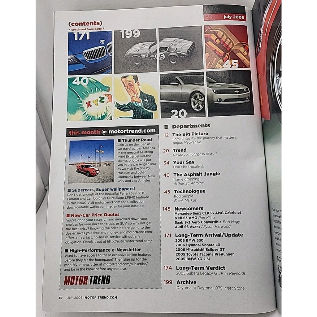 Motor Trend Magazine July 2006