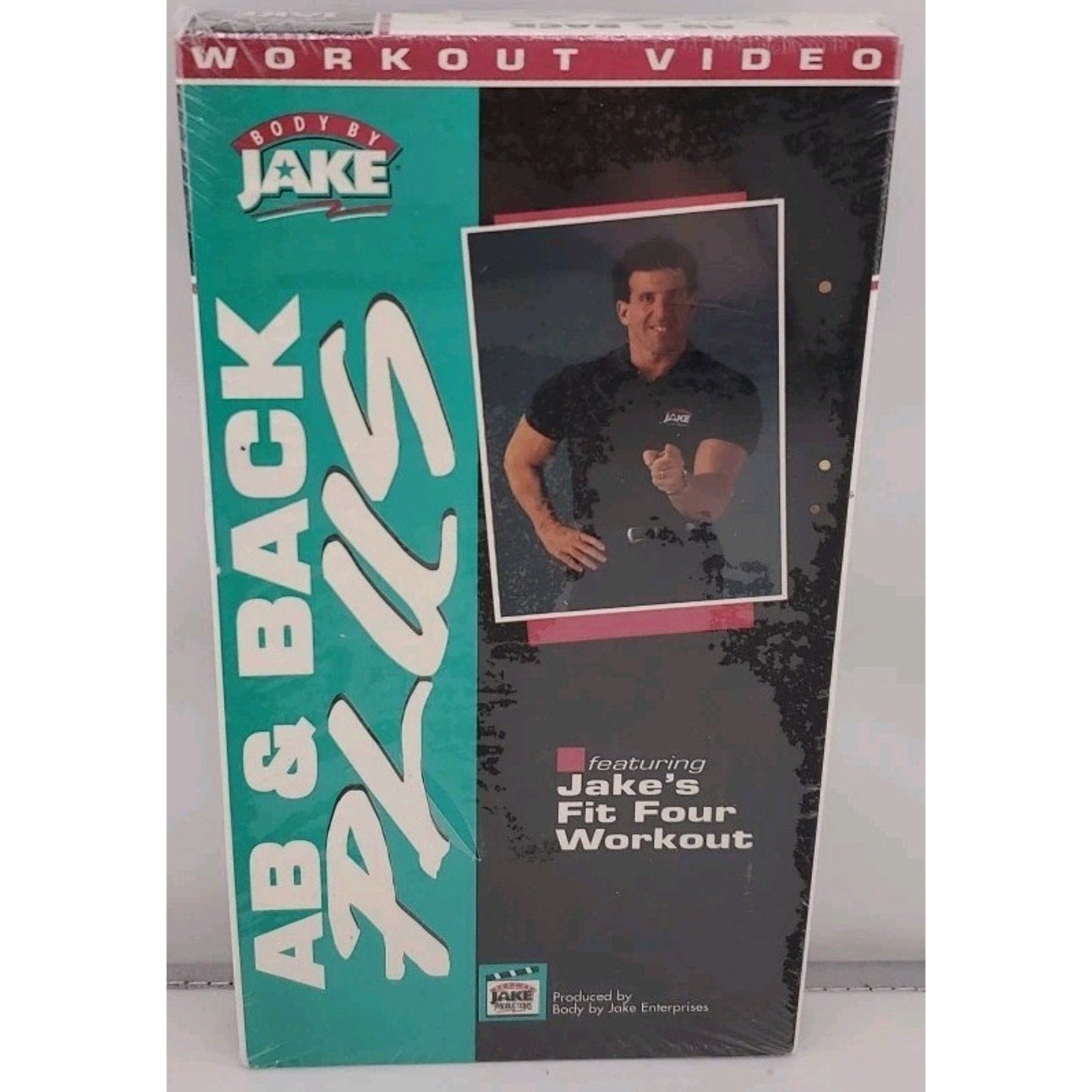 Ab & Back Plus: Jake's Fit Four Workout VHS Body by Jake Productions *NEW*