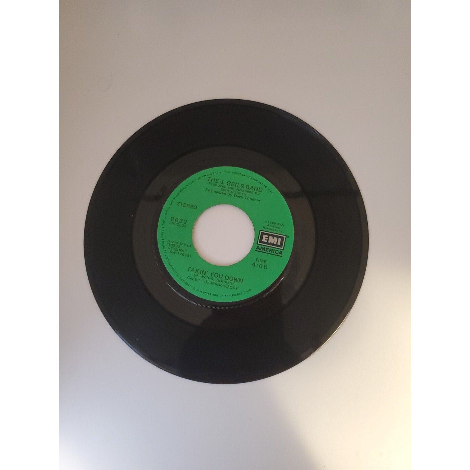 The J. Geils Band - Takin' You Down & Come Back (Record)