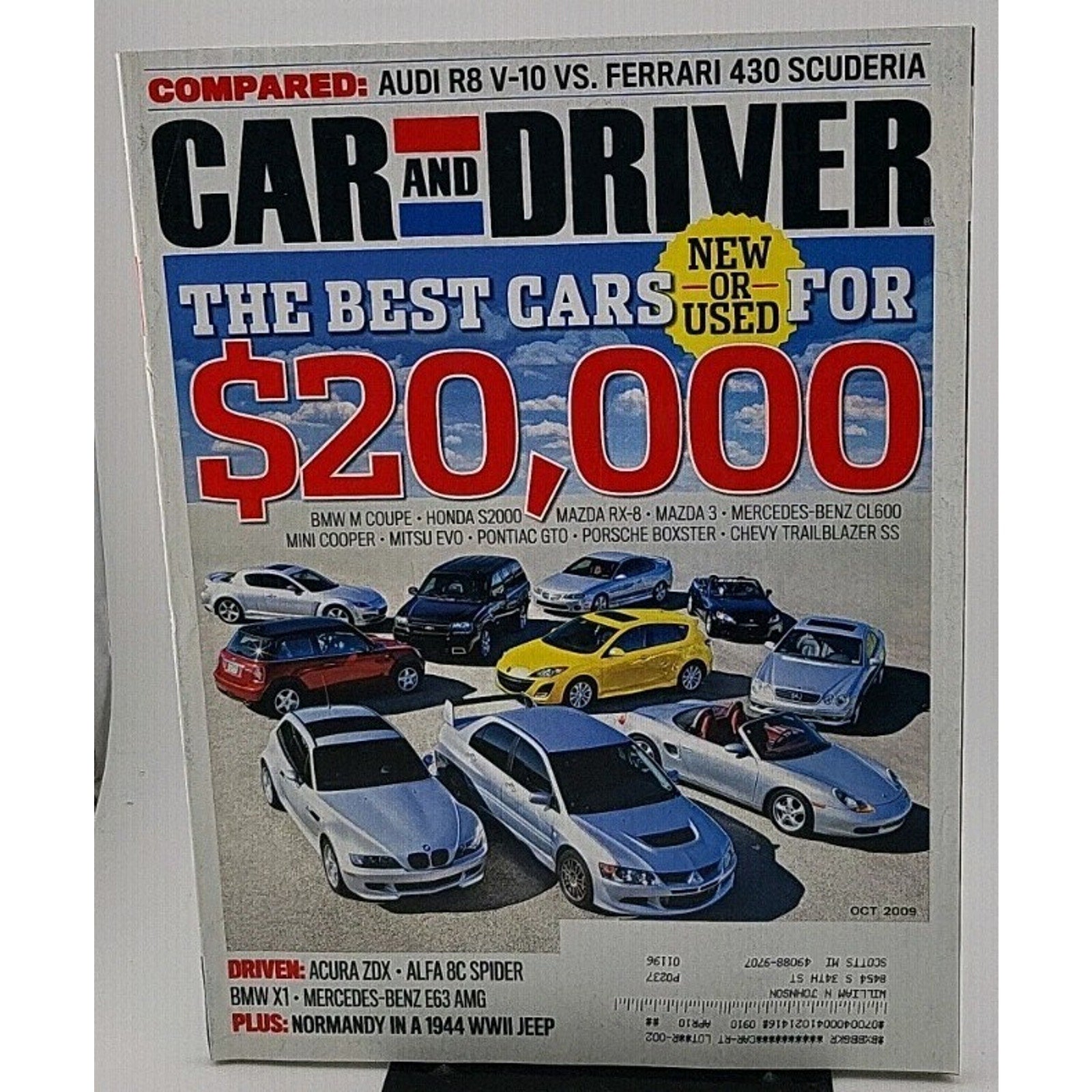 Car And Driver Magazine - October 2009 - Vol. 55 No. 4