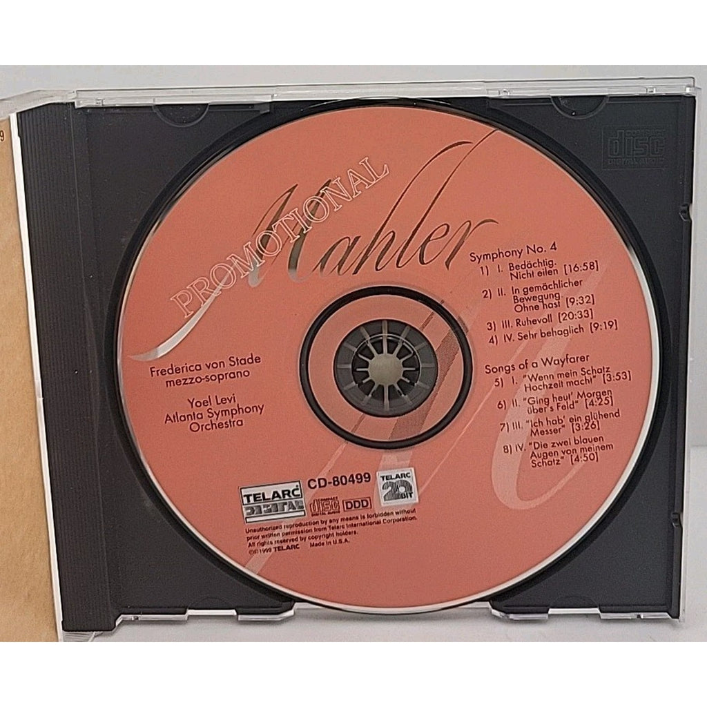 Symphony 4 Songs of a Wayfarer by Mahler / Von Stade / Atlanta Sym Orch /...