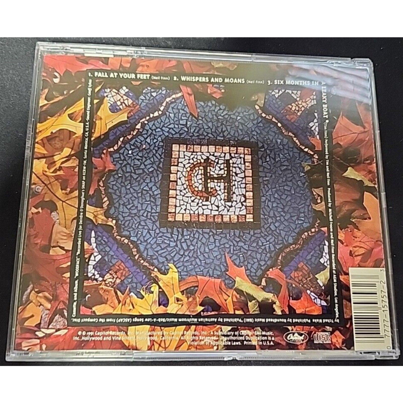 Fall at Your Feet [Single] by Crowded House (CD, Sep-1991, Capitol/EMI Records)