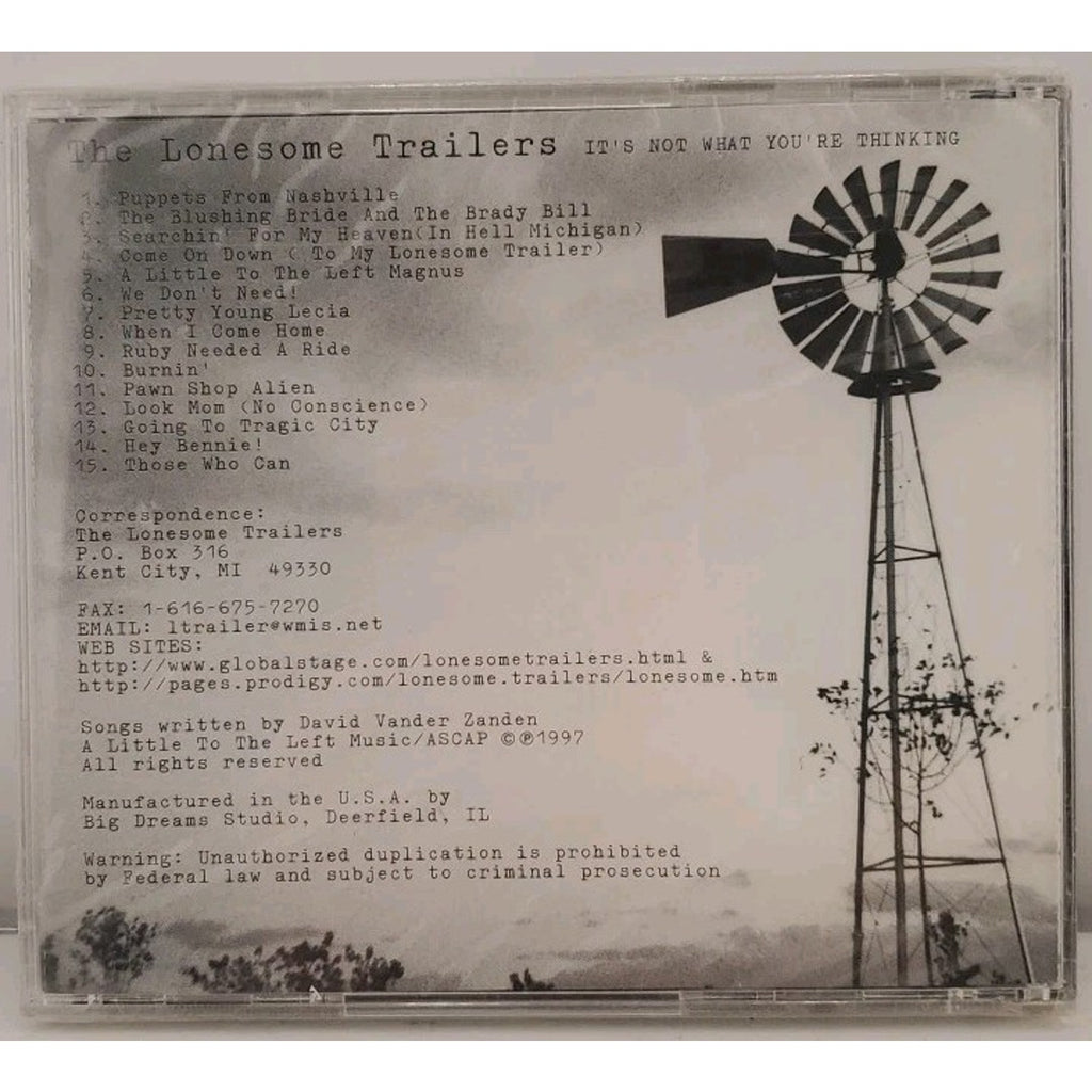 The Lonesome Trailers It's Not What You're Thinking (CD) *Brand New*
