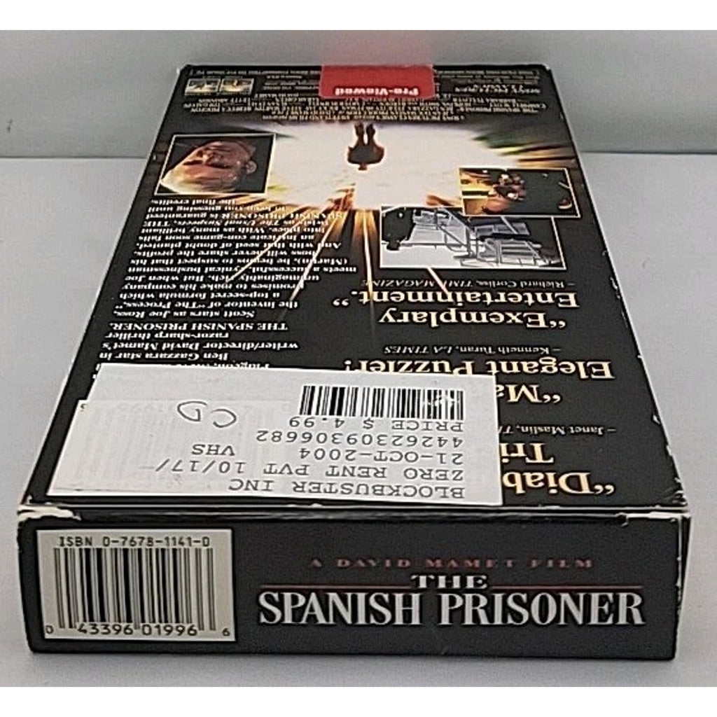 The Spanish Prisoner VHS 1997 Thriller Original Release Columbia Pictures