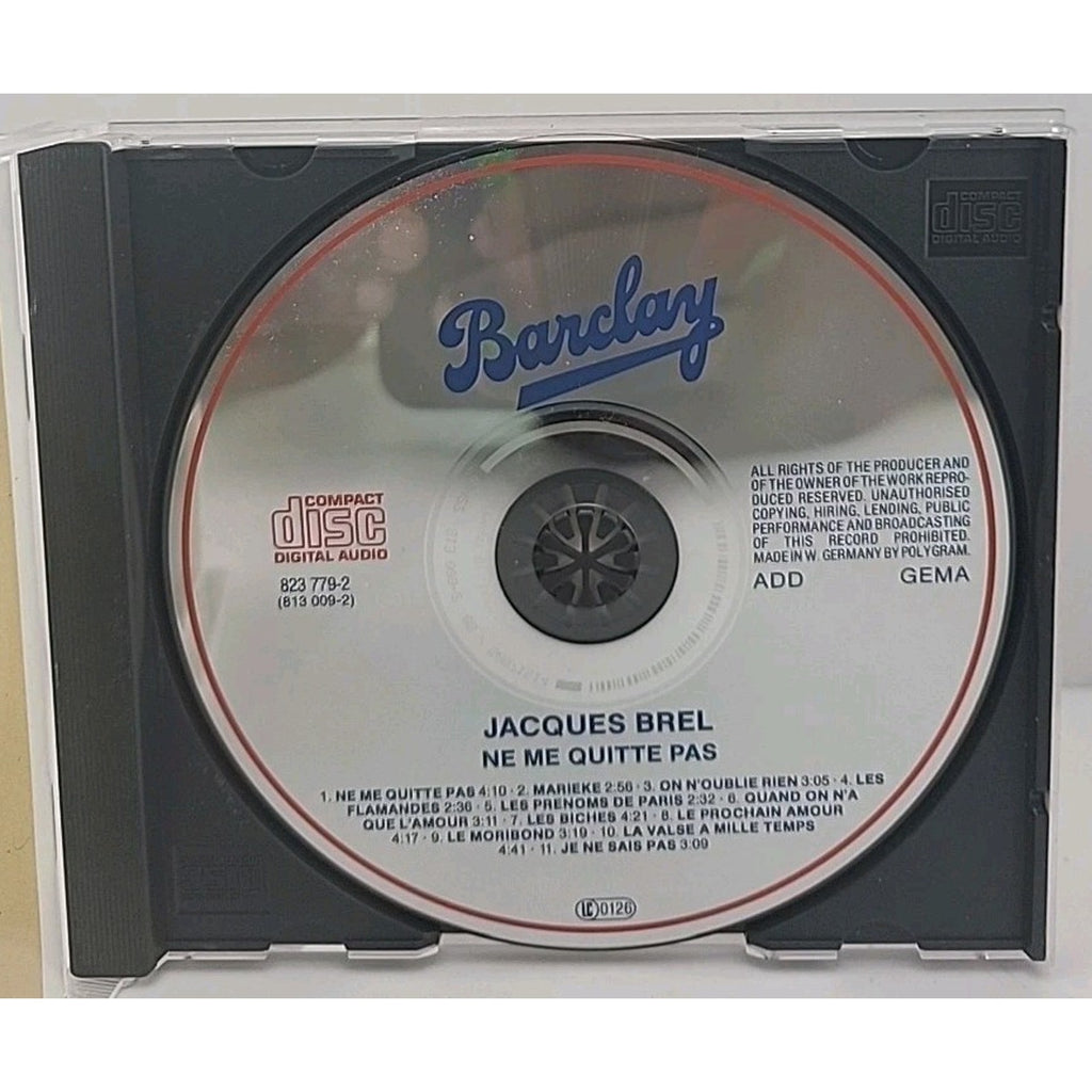 Ne Me Quitte Pas by Jacques Brel (CD, 2005)