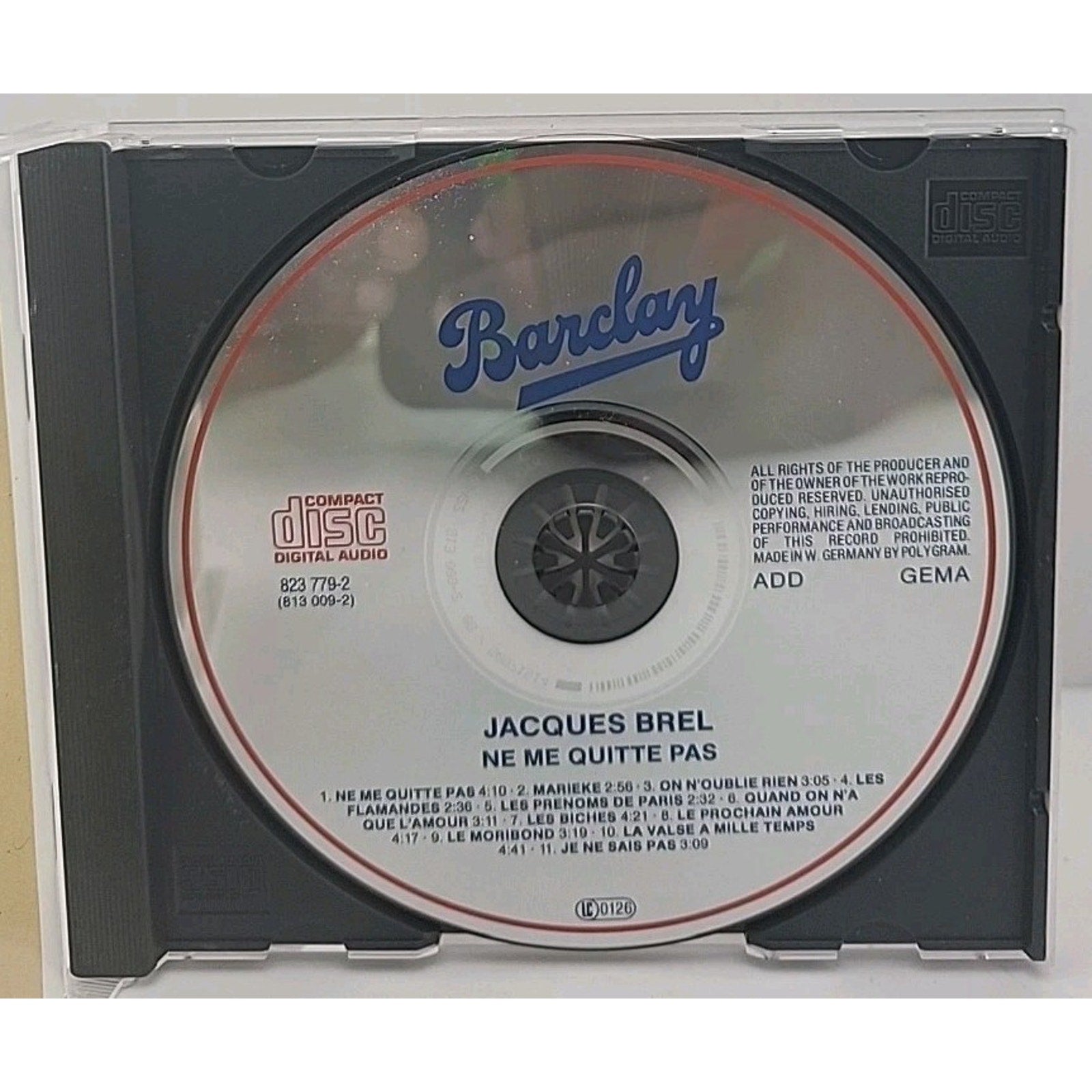 Ne Me Quitte Pas by Jacques Brel (CD, 2005)