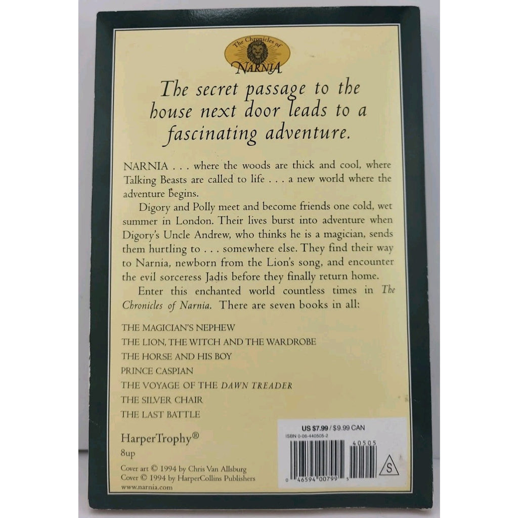 Chronicles of Narnia C. S. Lewis The Magicians Nephew - Paperback