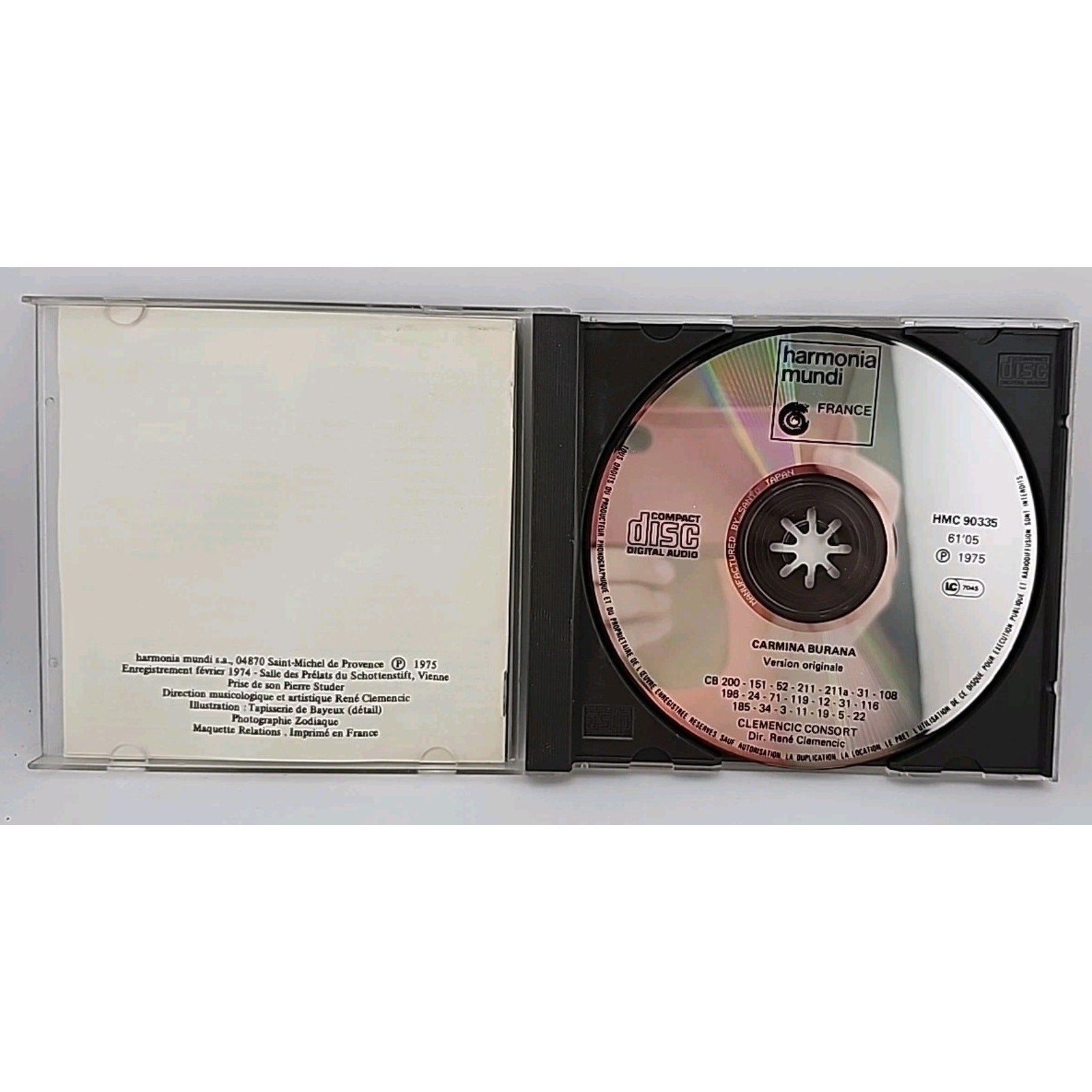 Carmine Burana Version Originale (CD)