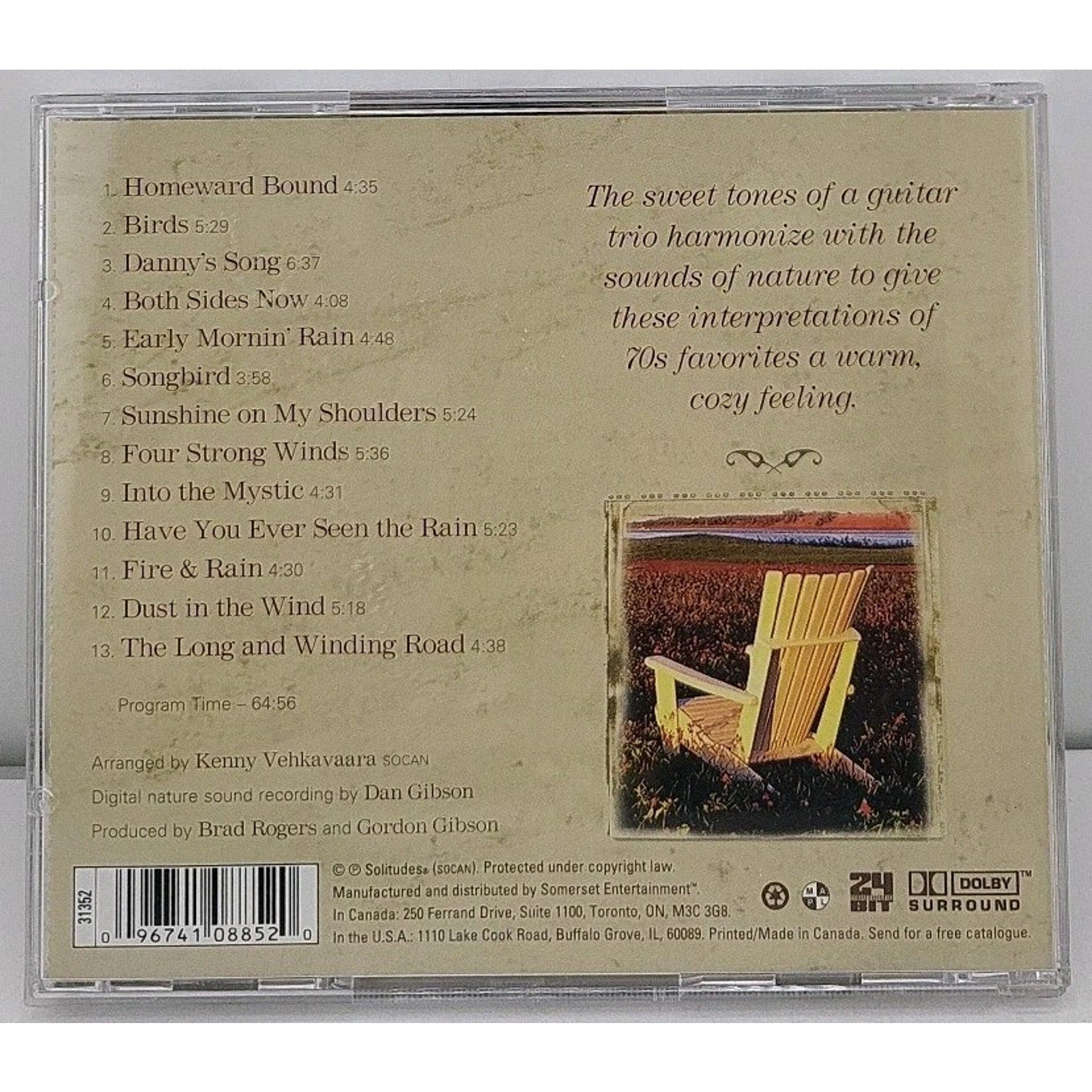 Homeward Bound by Dan Gibson (CD, Jun-2008, Solitudes)