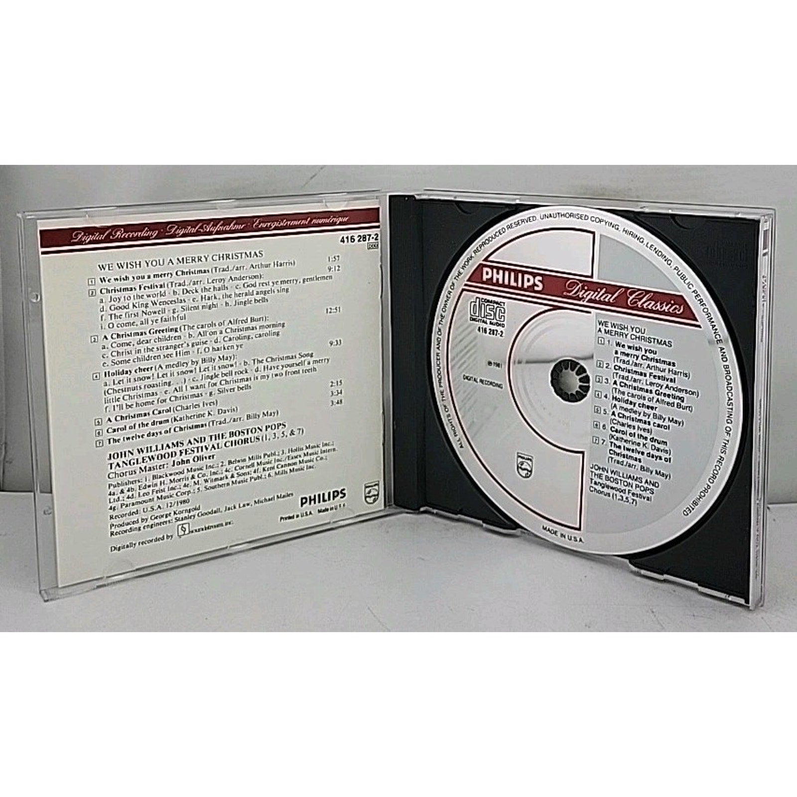 We Wish You a Merry Christmas by John Williams (CD, 1990)