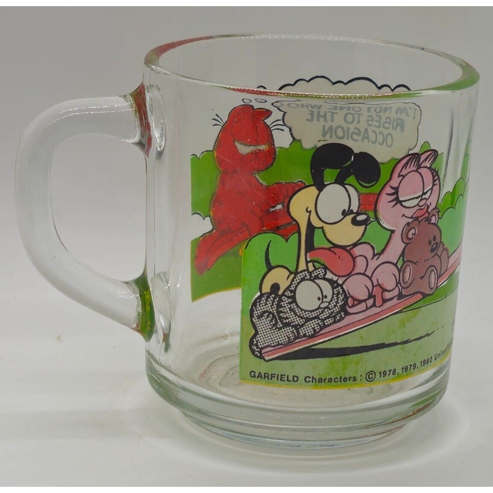 Garfield Mug - Mcdonald's Glass Mug 1980