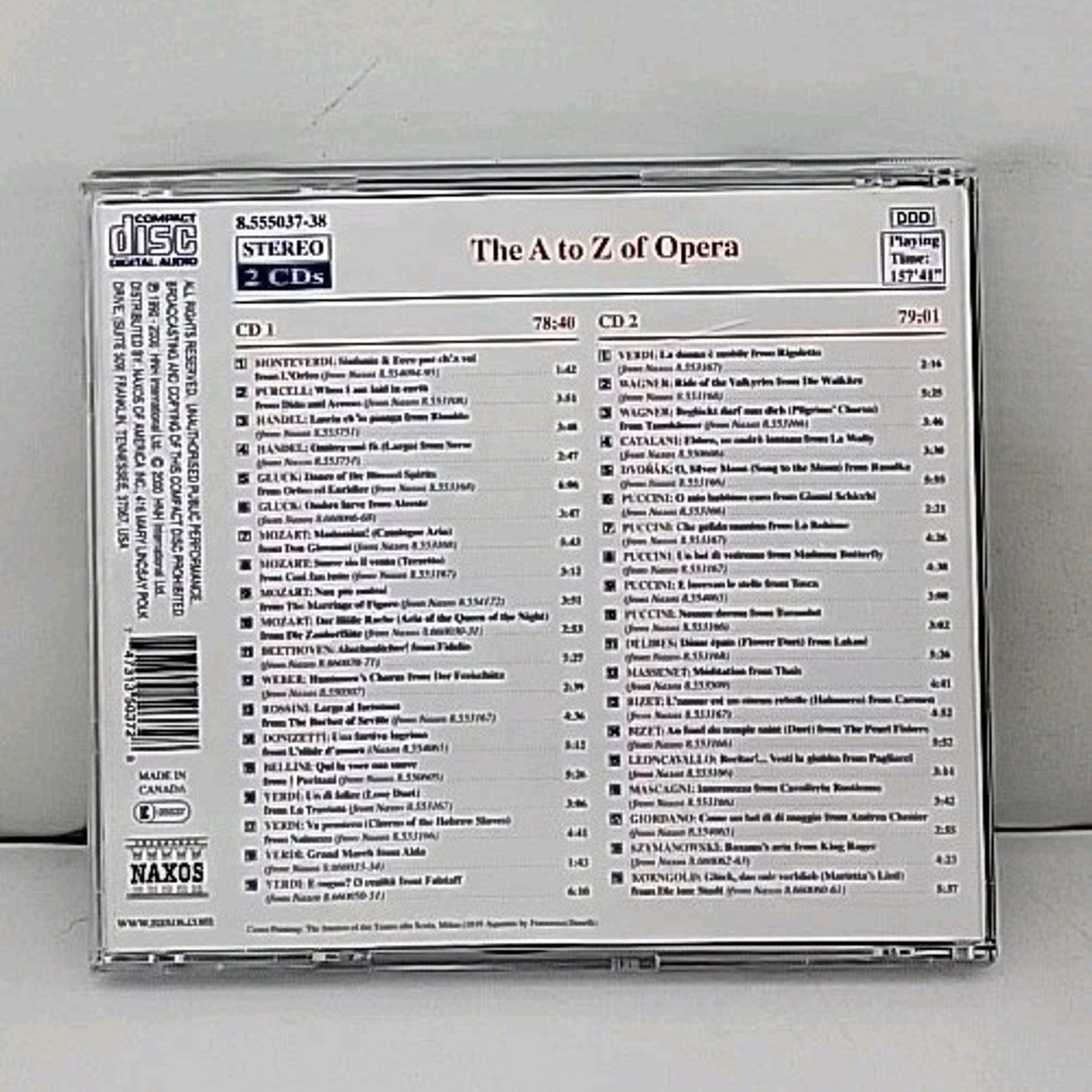 A-Z of Opera by Various (CD, 2000)