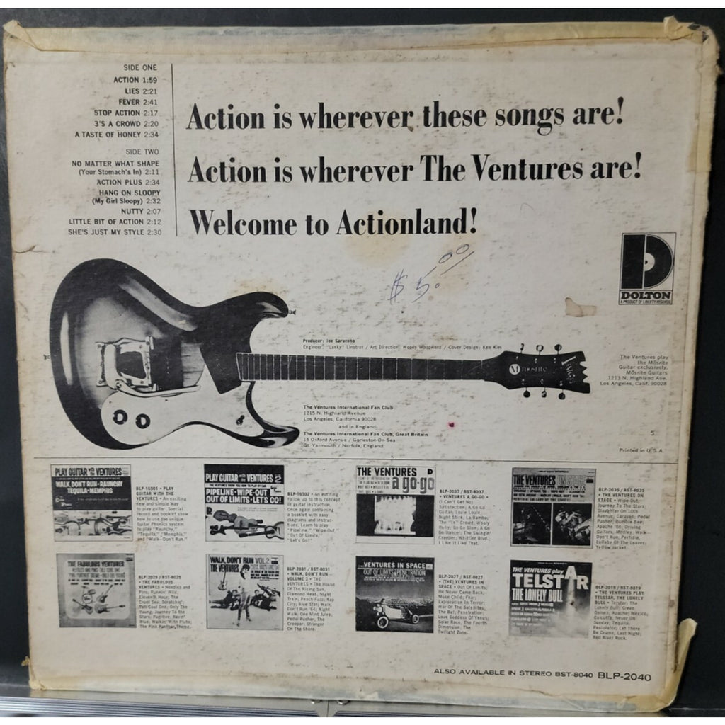 The Ventures ‎– Where The Action Is (Vinyl)
