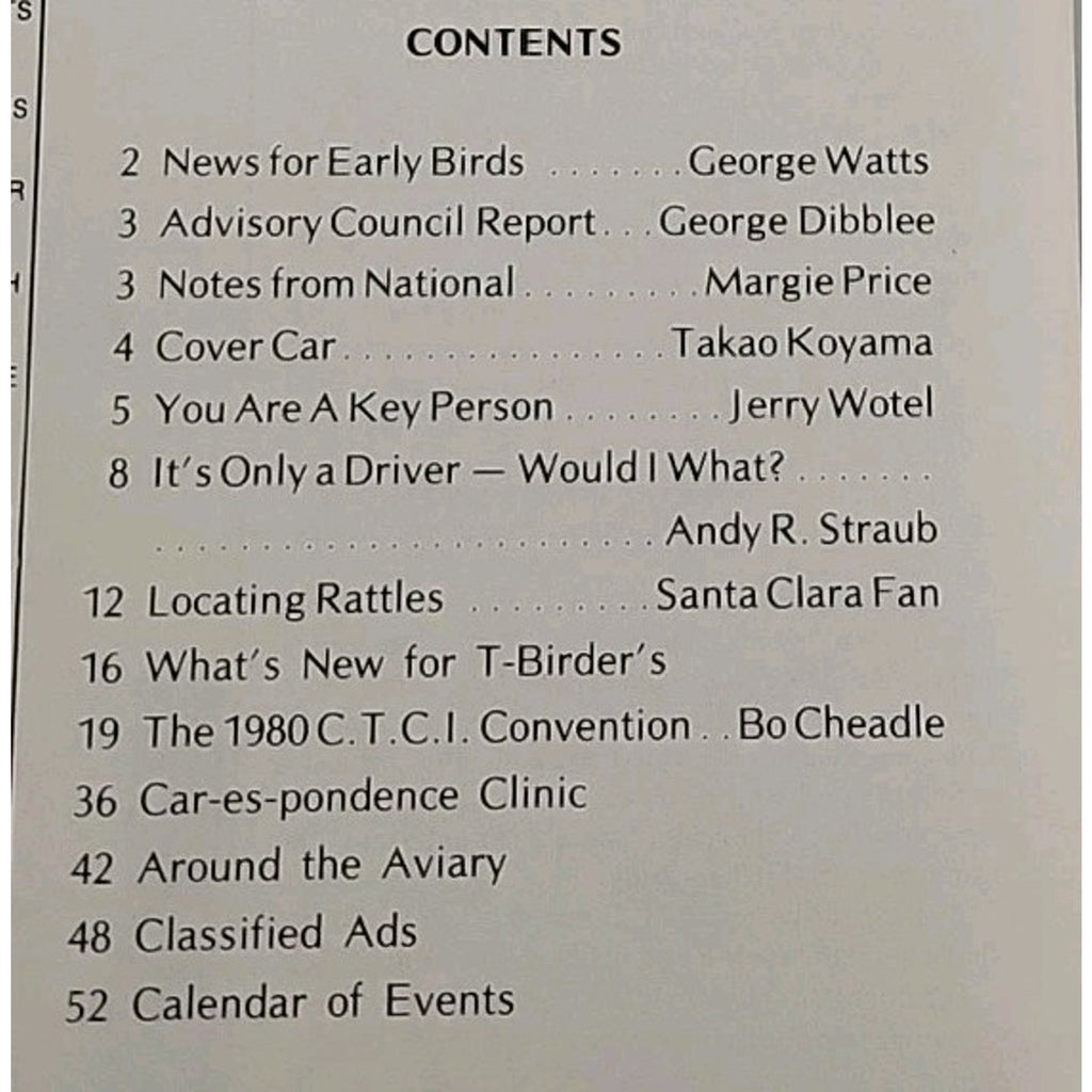 Early Bird Magazine September-October 1980