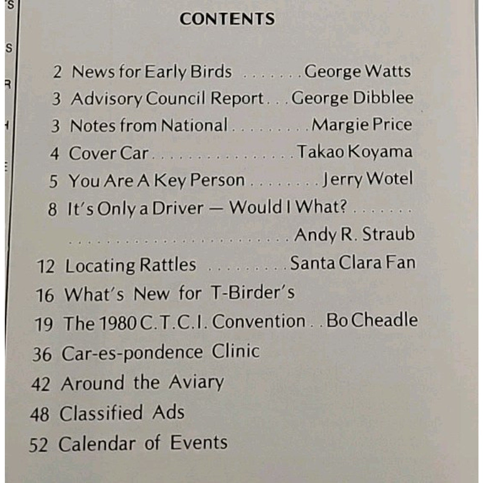 Early Bird Magazine September-October 1980