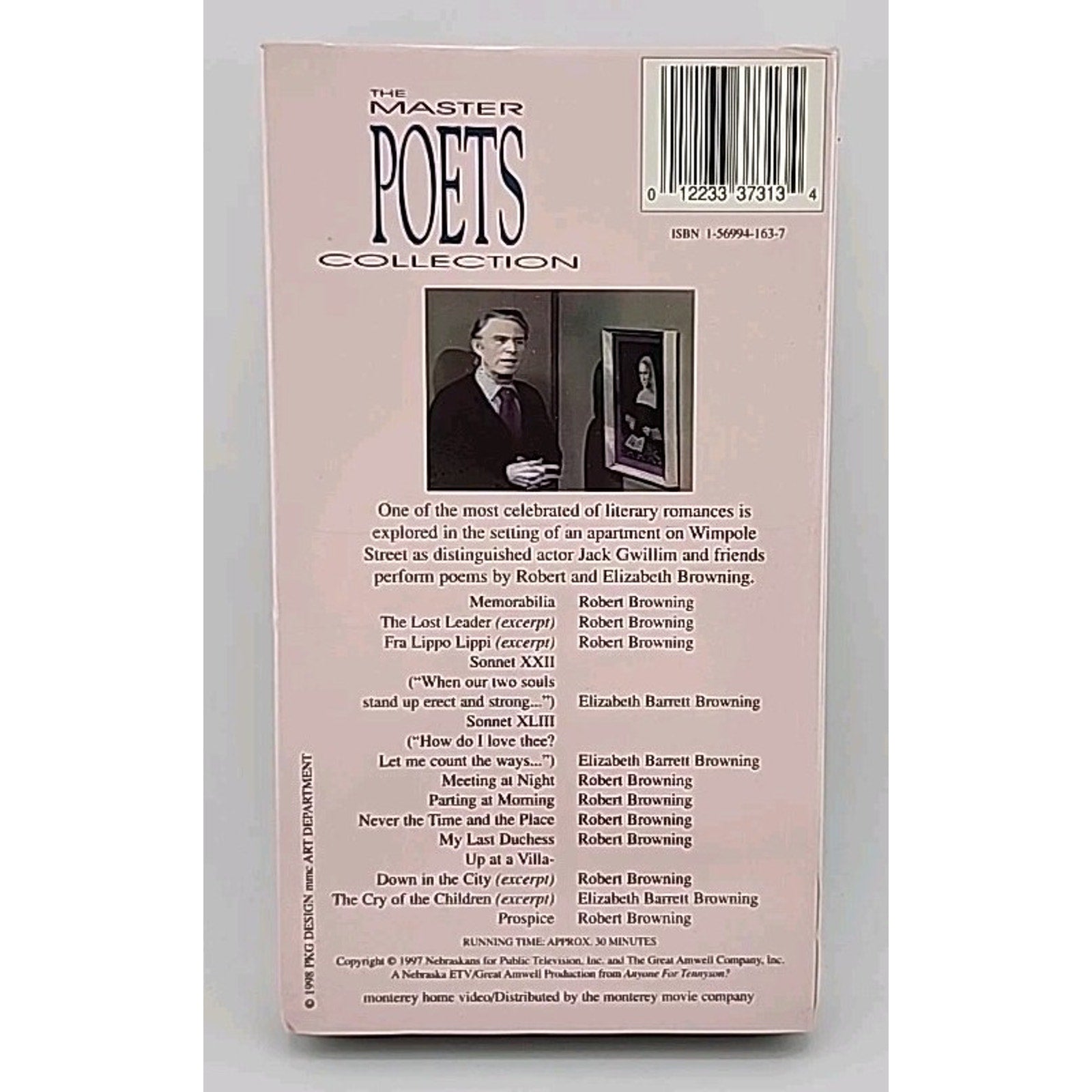 Master Poets Collection, The: Robert Elizabeth Browning (VHS, 1998) *Brand New*