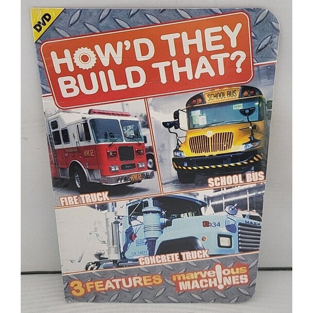 Howd They Build That: Fire Truck/School Bus/Concrete Truck (DVD, 2012) *New*