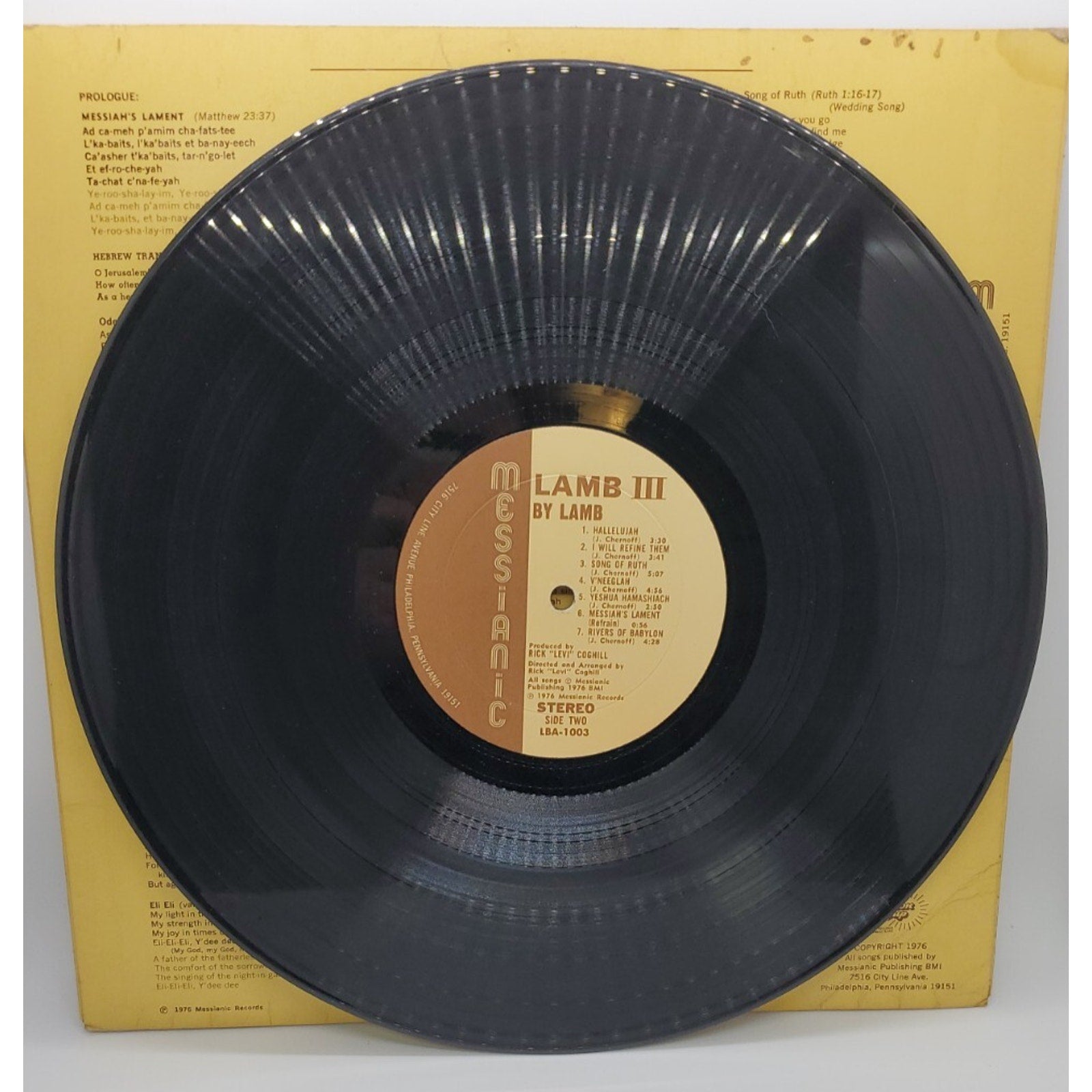 Messianic Lamb III By Lamb (Record)