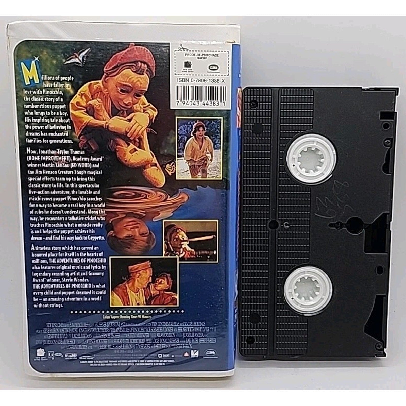 The Adventures of Pinocchio (VHS, 1996, Clamshell)