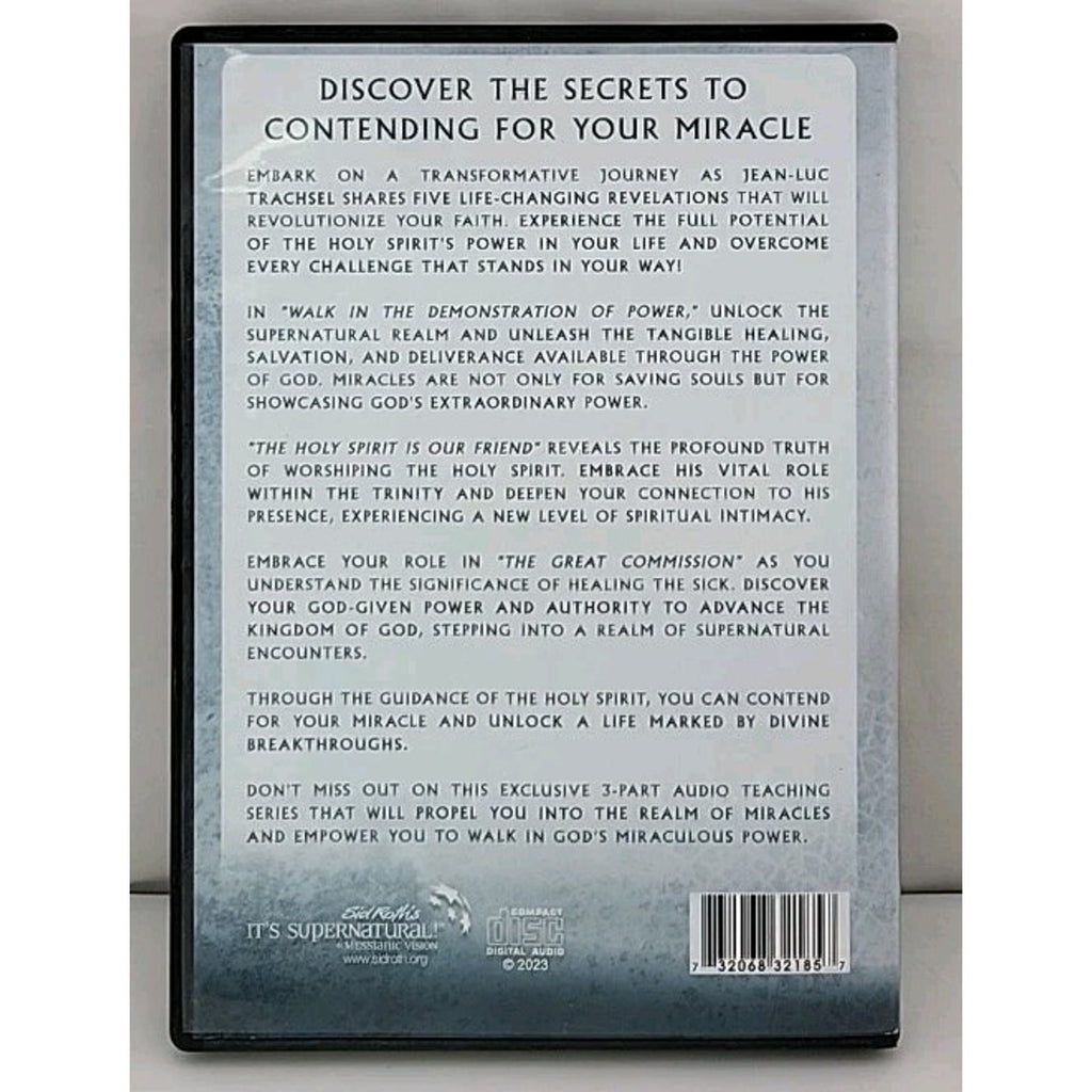 How to Contend for Your Miracle DVD 2023 Jean-Luc Trachsel