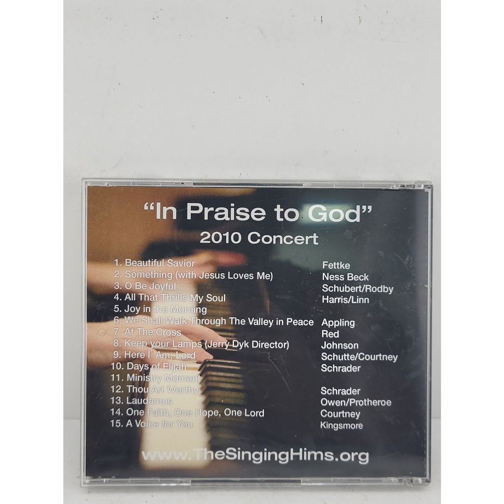 The Singing Hims "In Praise To God" 2010 Concert CD
