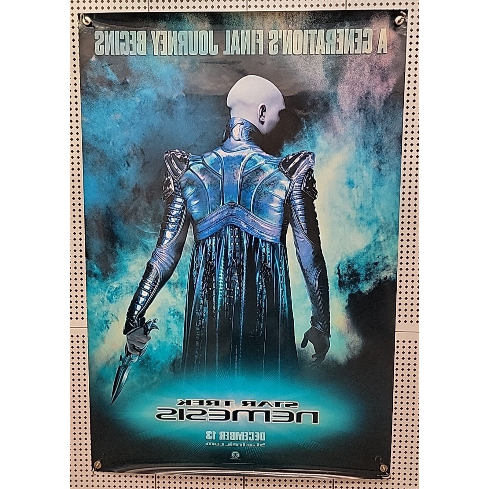 2002 Original Double-Sided Movie Poster Star Trek Nemesis 27x40 Stewart Hardy